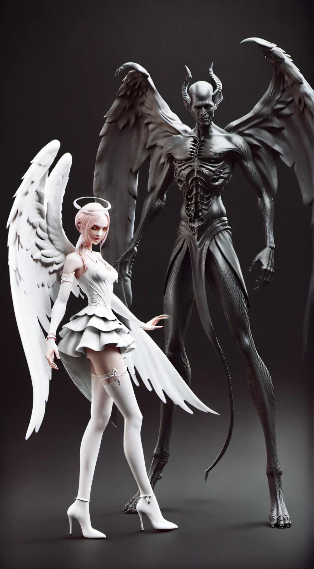 ai character: hell and heaven dw background