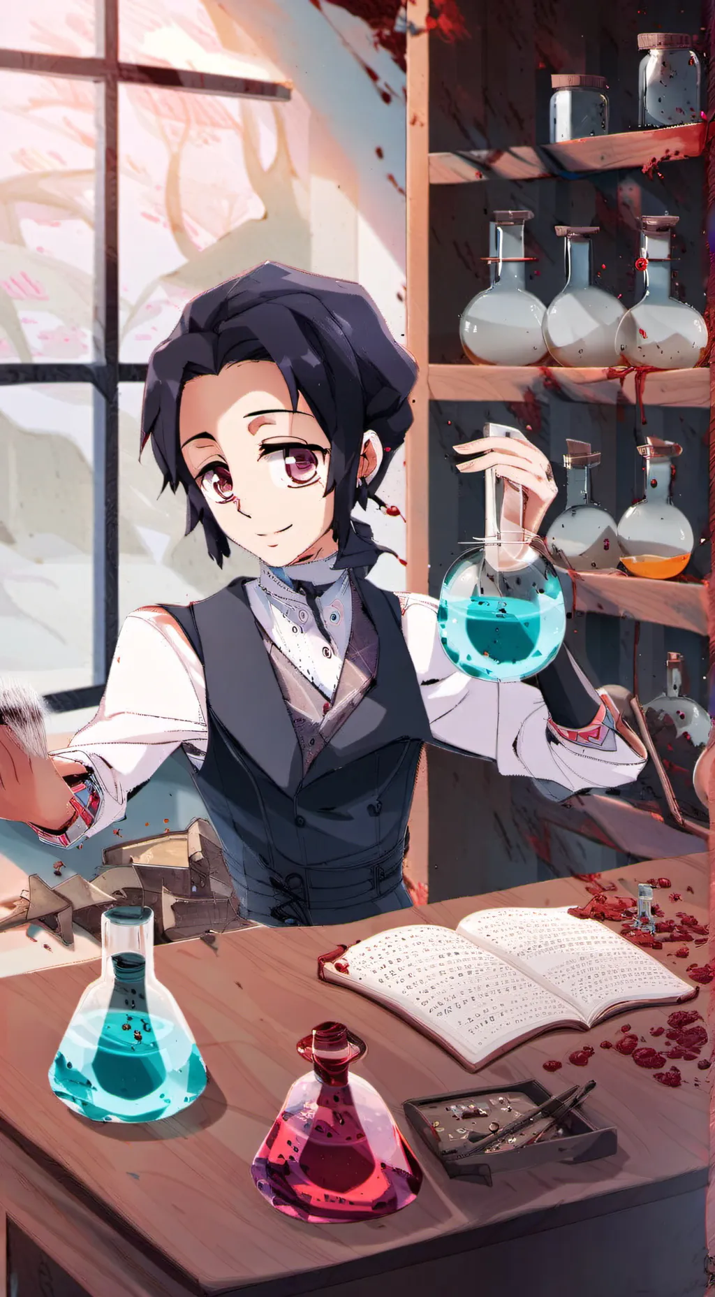 ai character: ꇙꋬꋊꏂꂵ꒐ Ꮏ. Ꭶ𐒐ᎥᎿᏟᏲ background