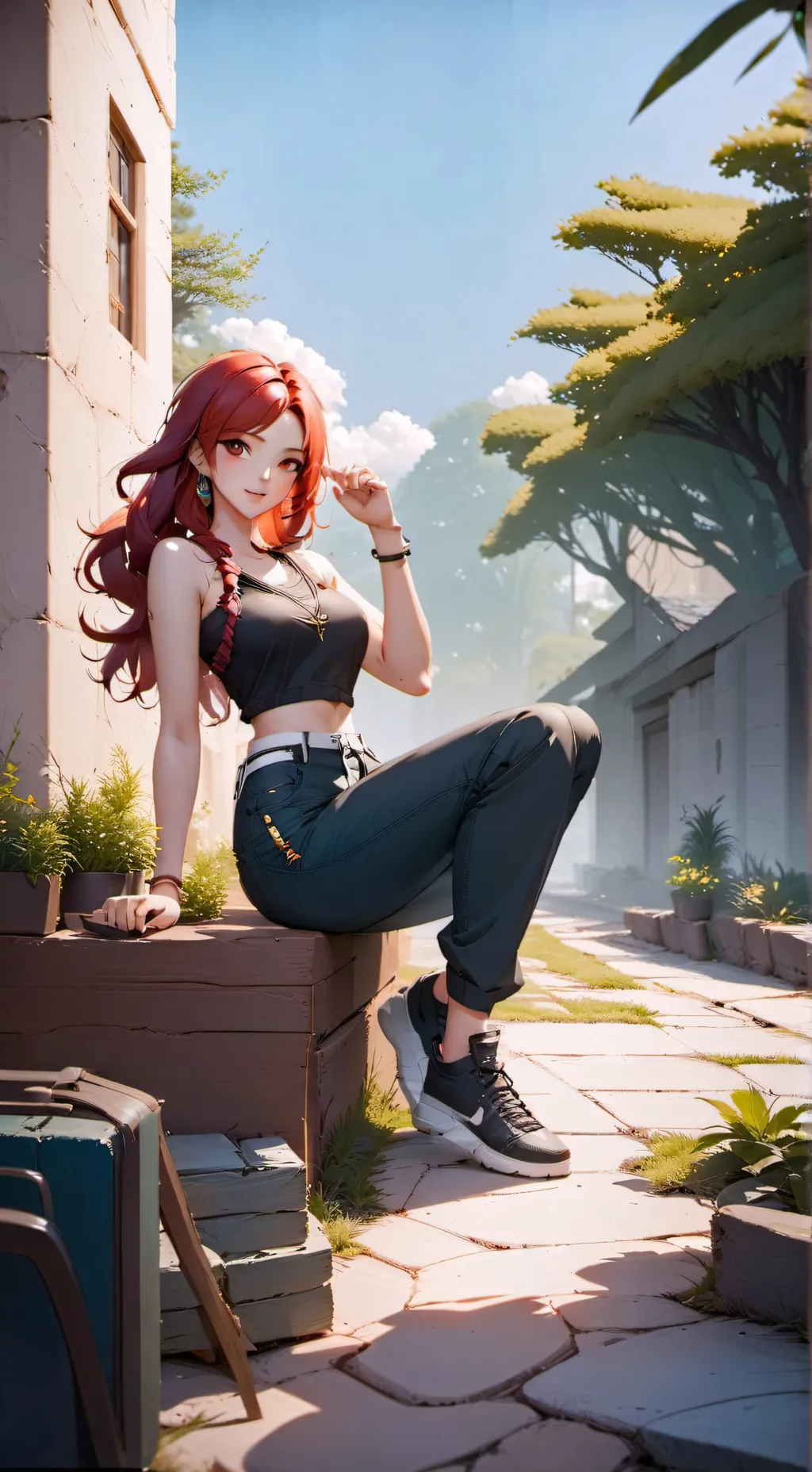 ai character: Ruby  background