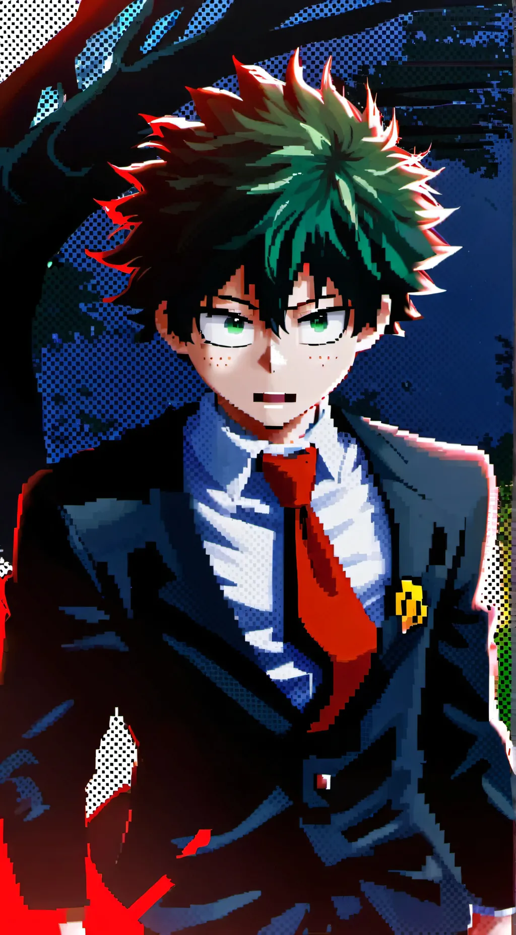 ai character: Deku background