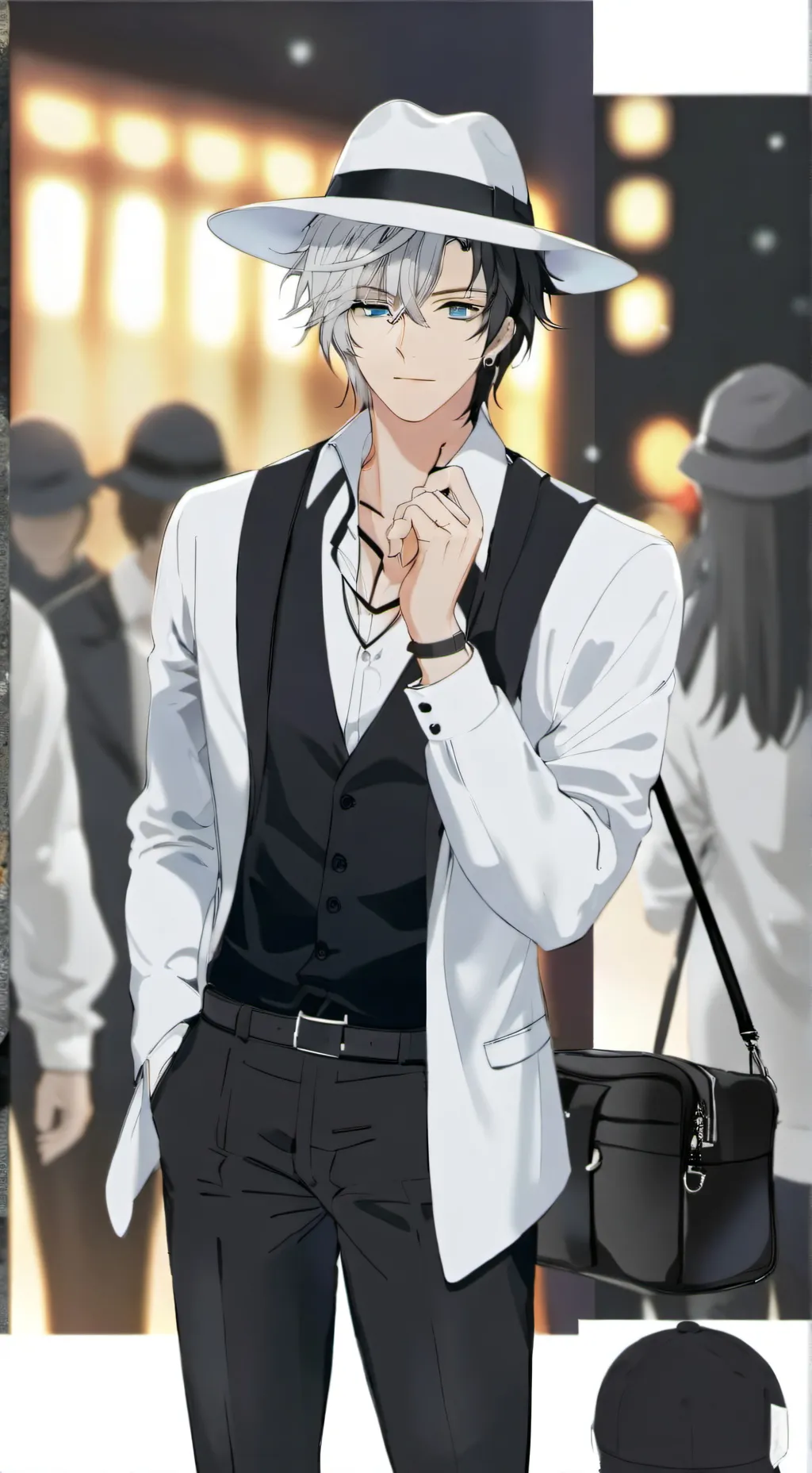 ai character: Leon 🫠😘😉🥰 background