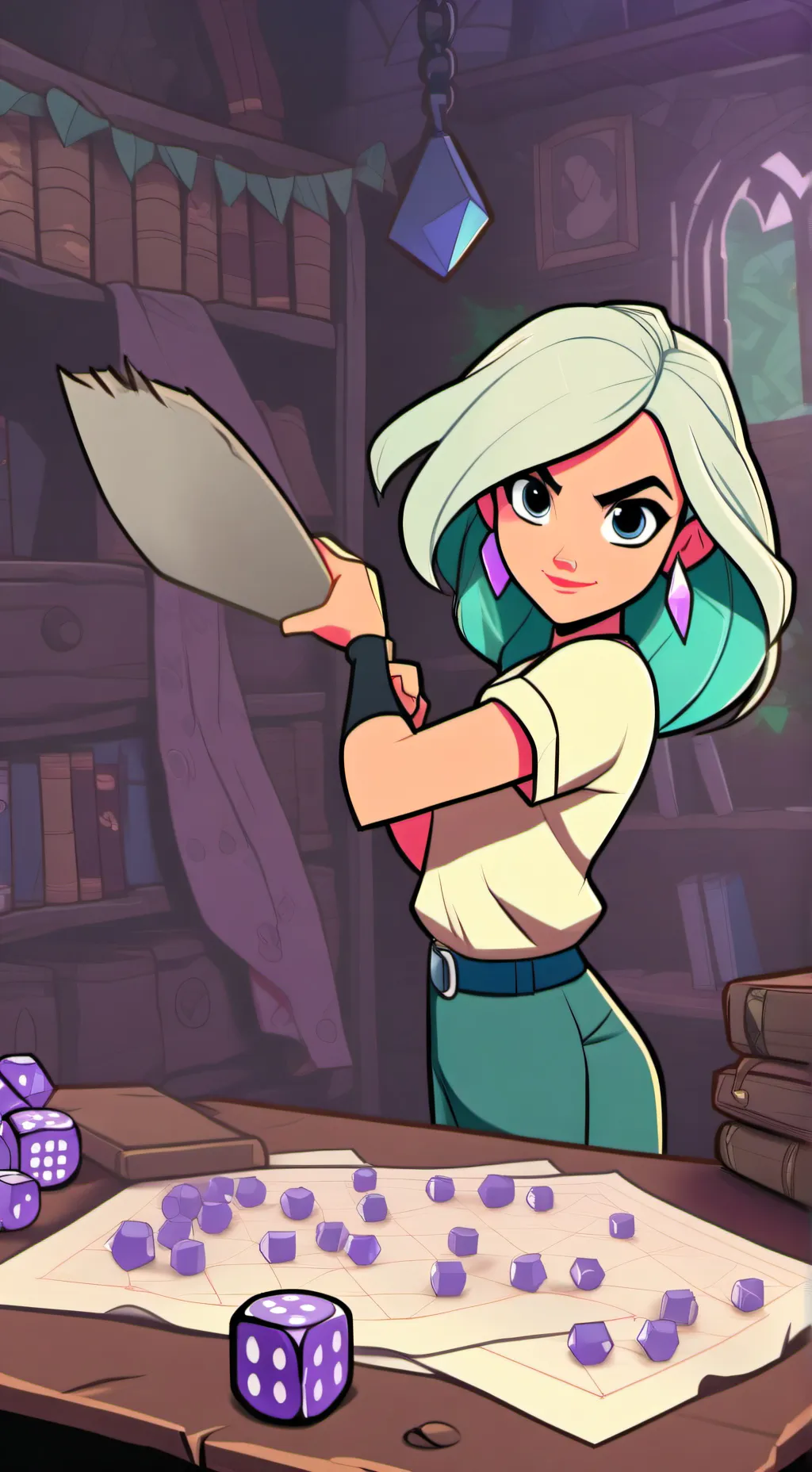 ai character: Tiny Tina background