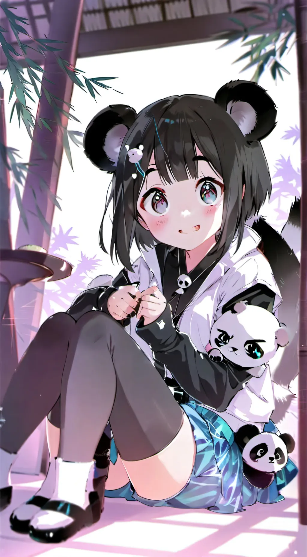 ai character: Bamboo Panda Furry background