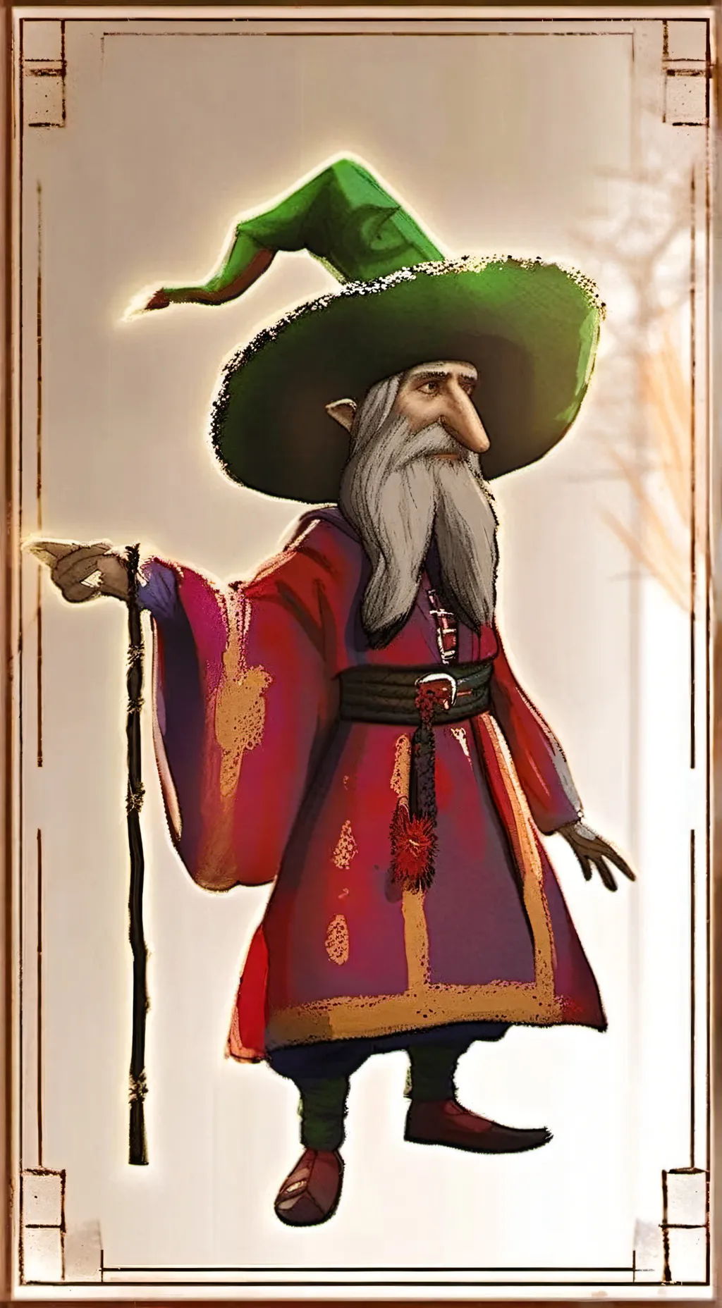 ai character: Duende  background