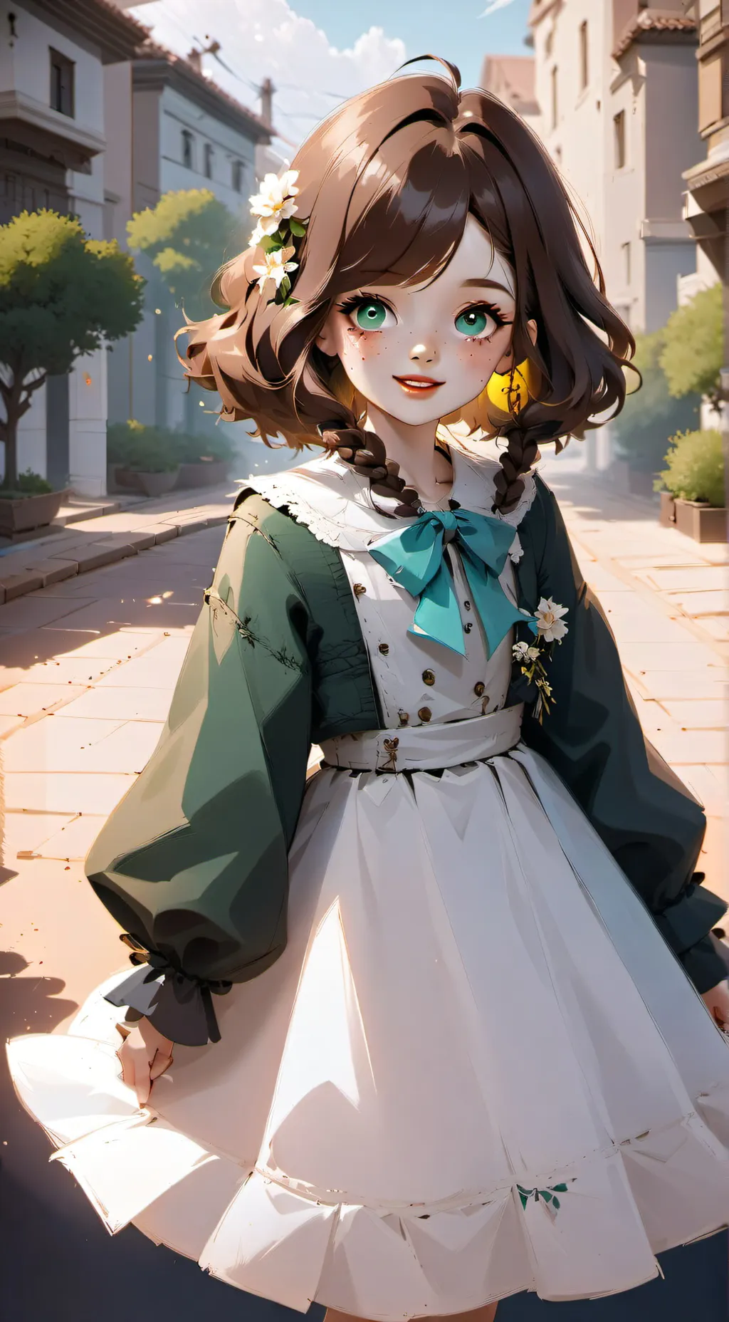 ai character: Elizabeth L. Sammy background