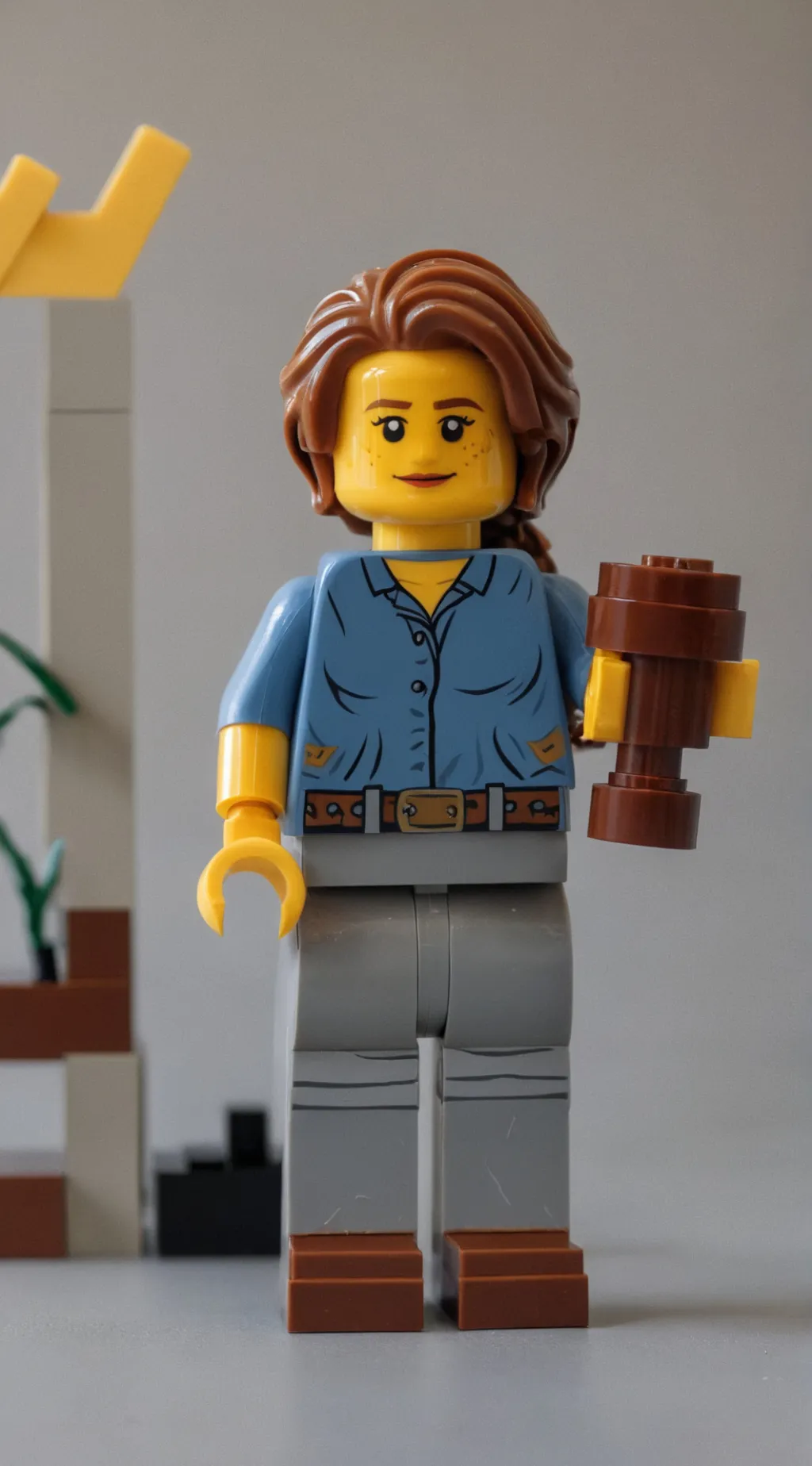 ai character: build a lego  background