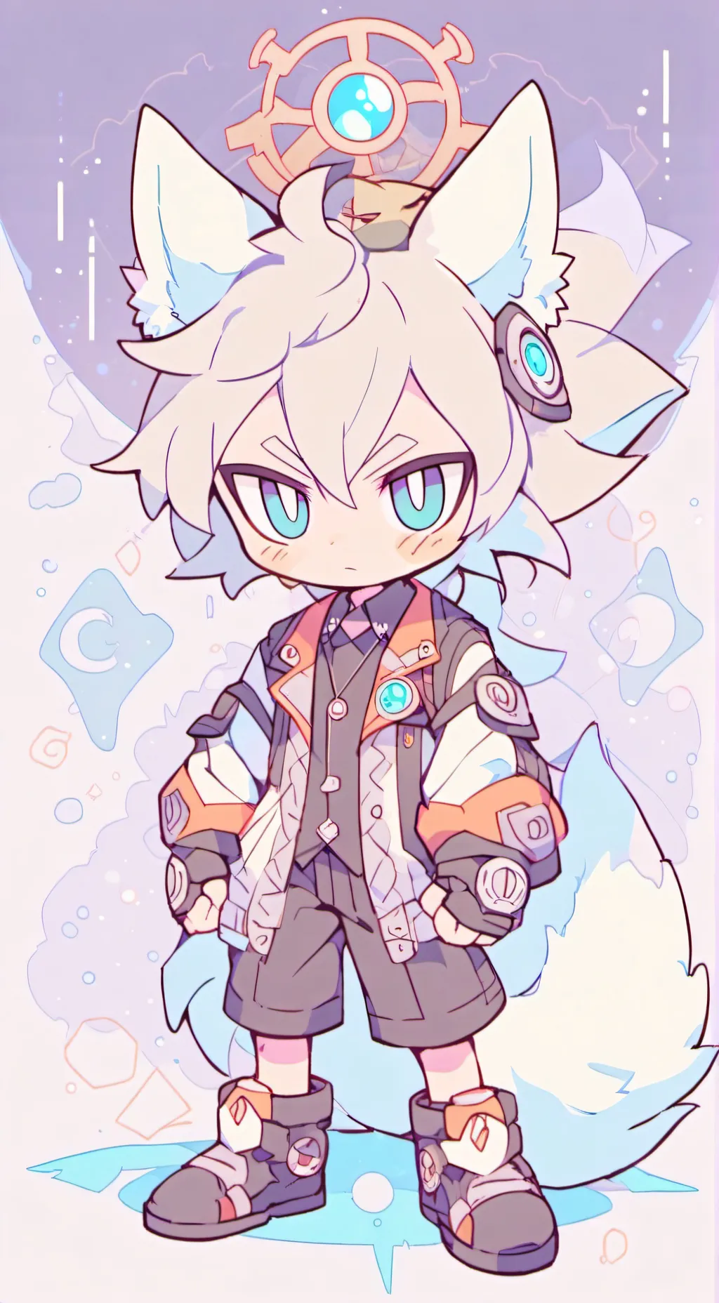 ai character: Nine the fox  background