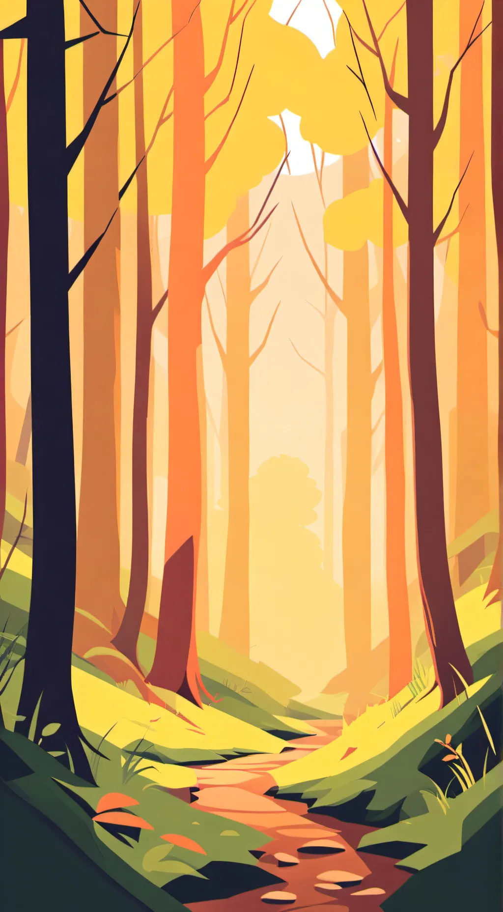 ai character: Kny camping background