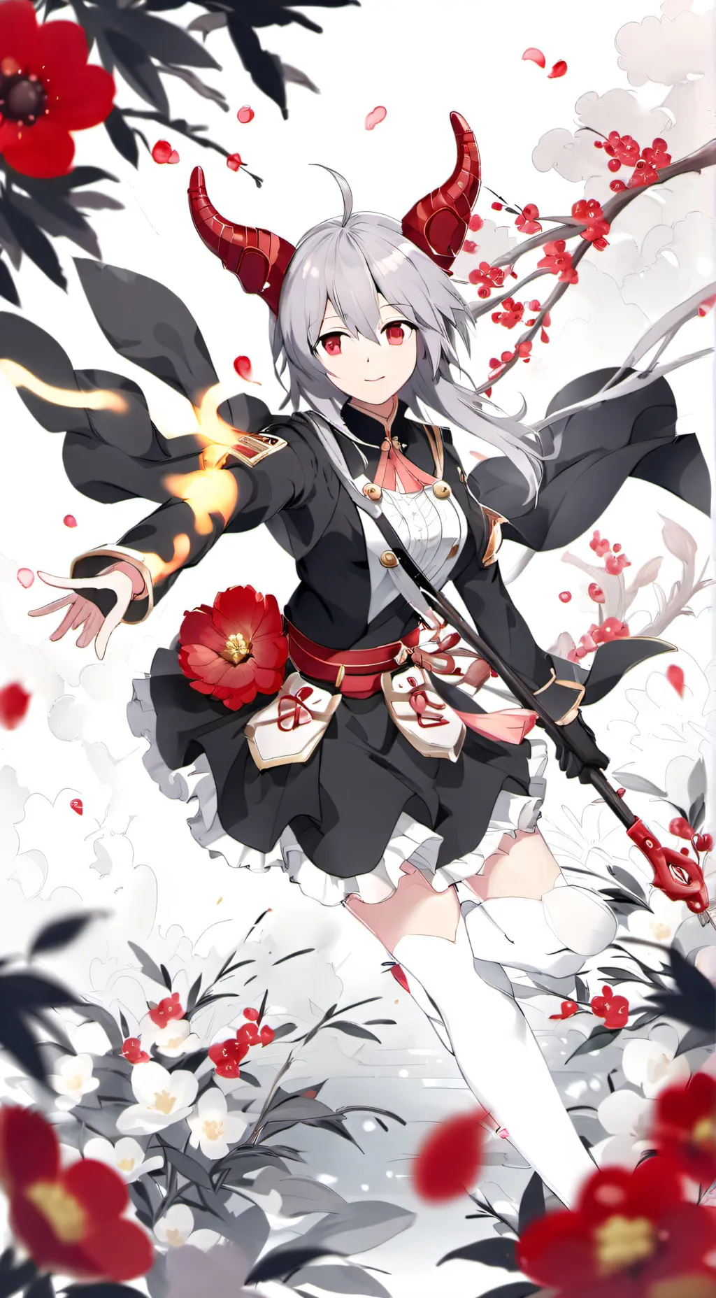 ai character: Trinity seven  background