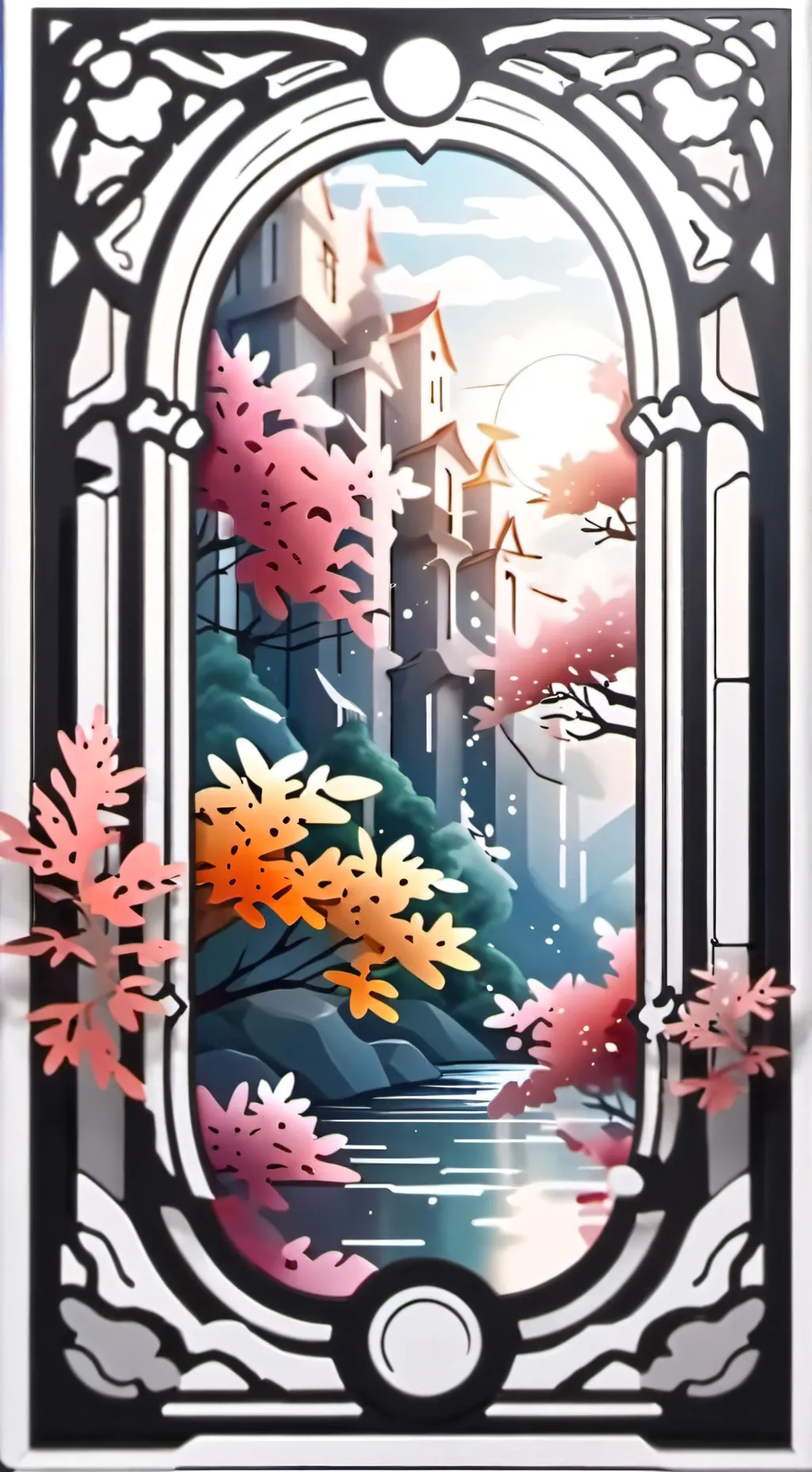 ai character: Window background
