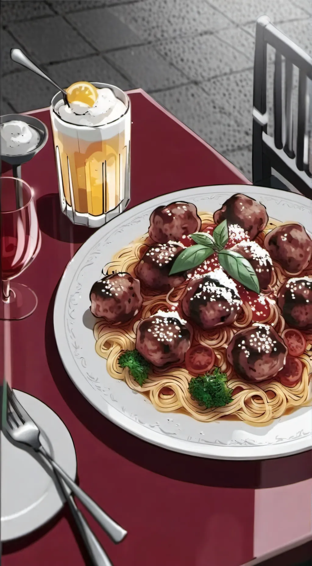 ai character: (mha-café) background