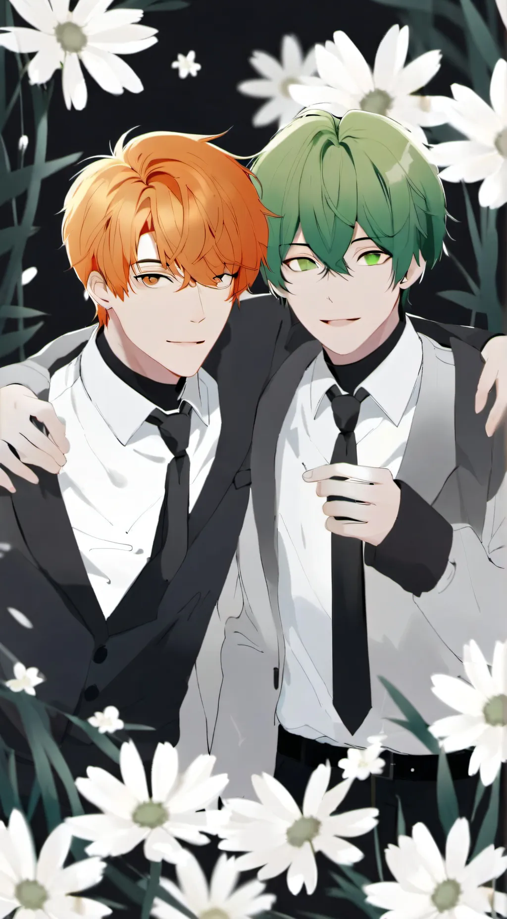 ai character: Bakugou and Deku background