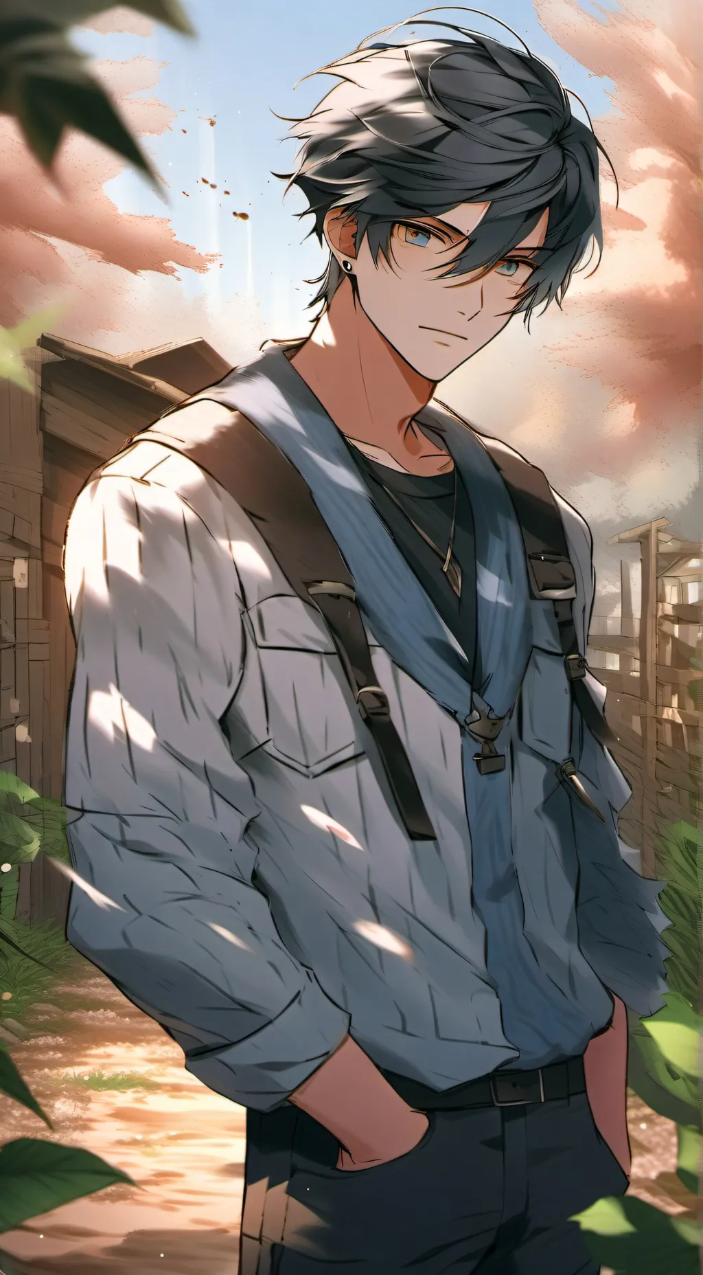 ai character: Miles  background