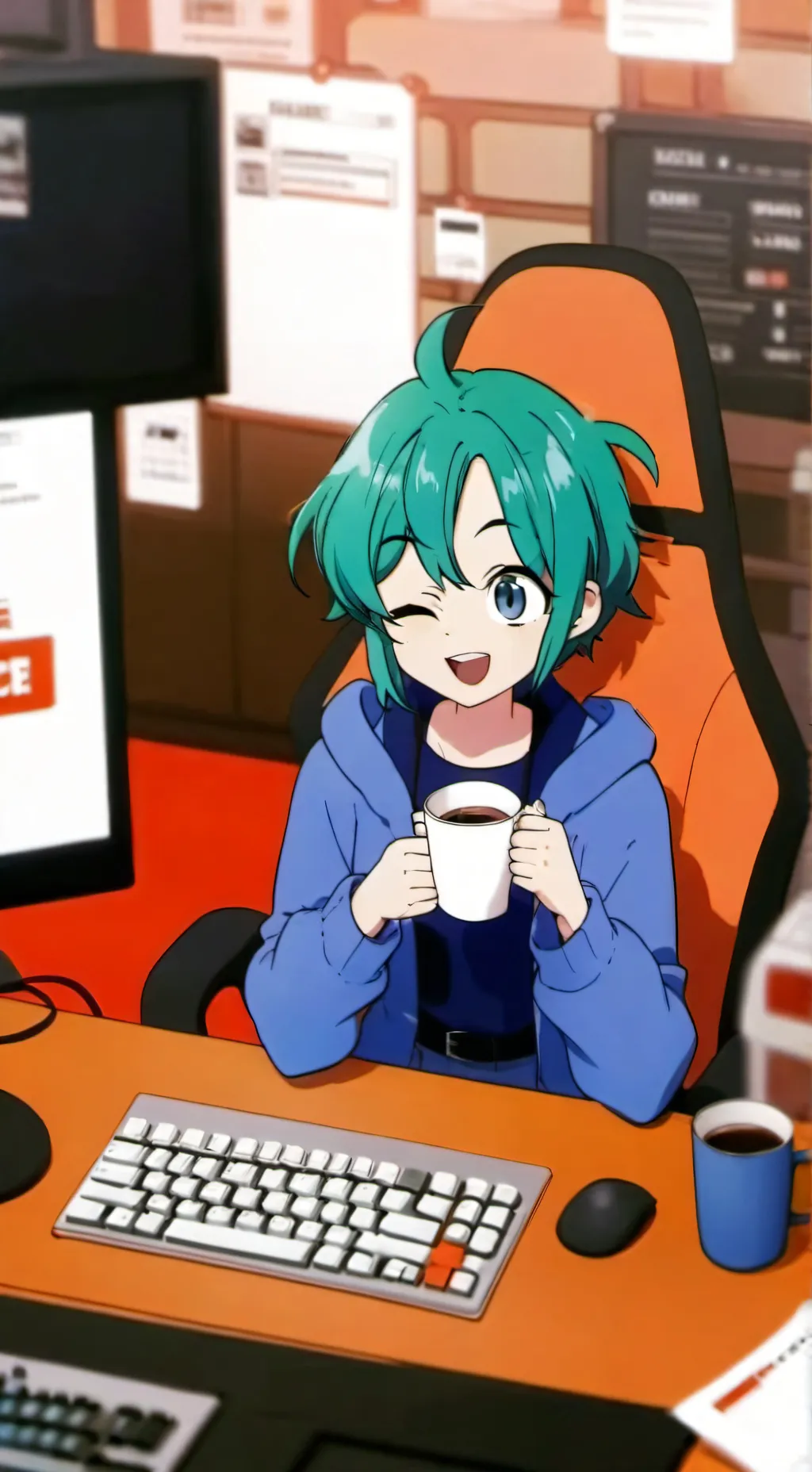 ai character: mha background