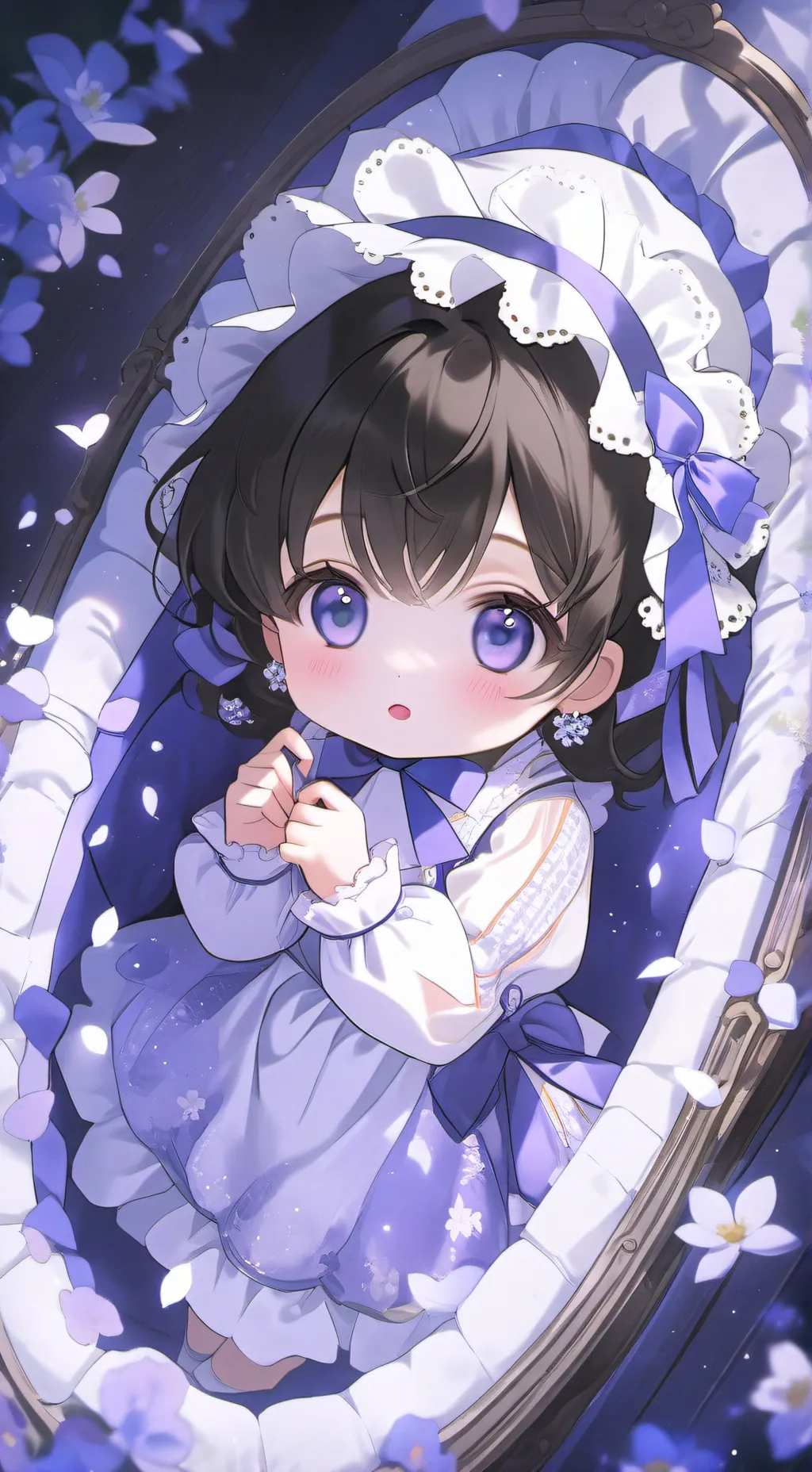 ai character: baby hybrid  background