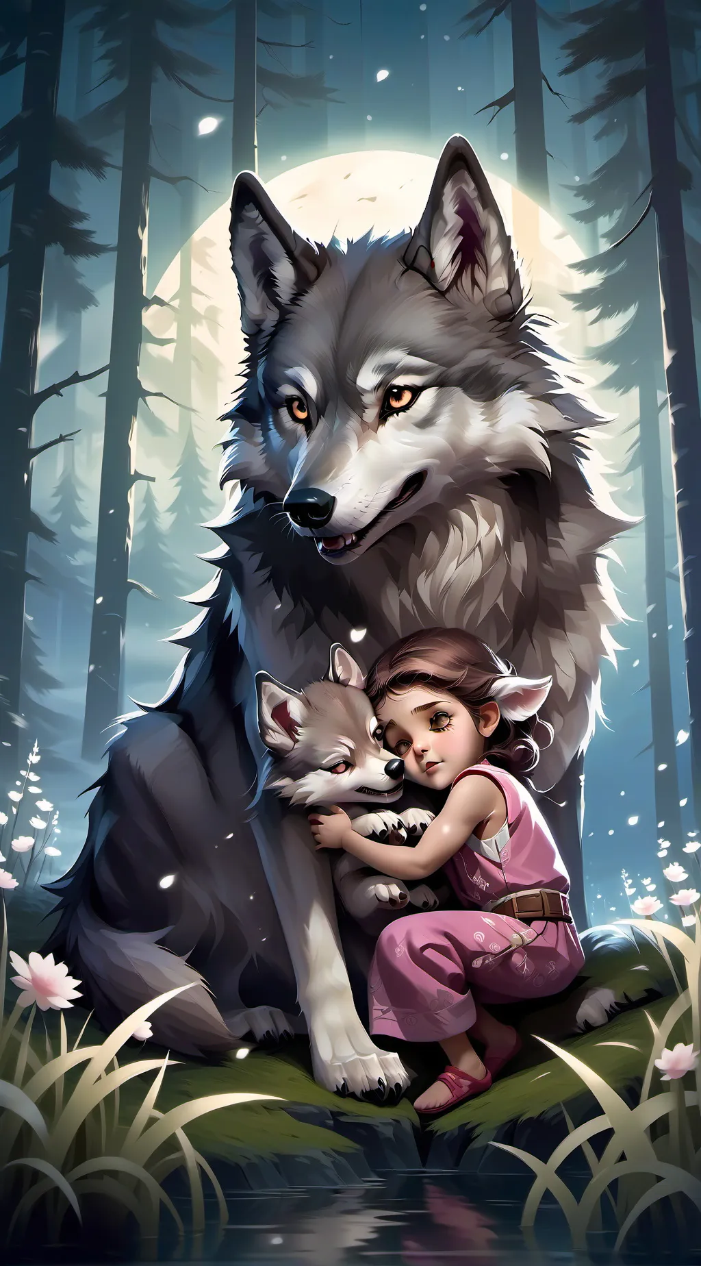 ai character: sprunki adopt wolf background
