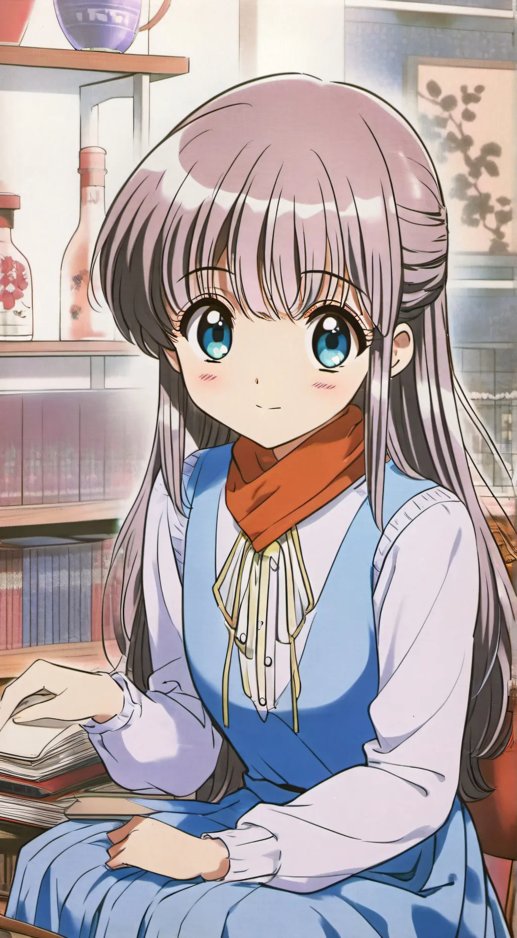 ai character: new schooll background