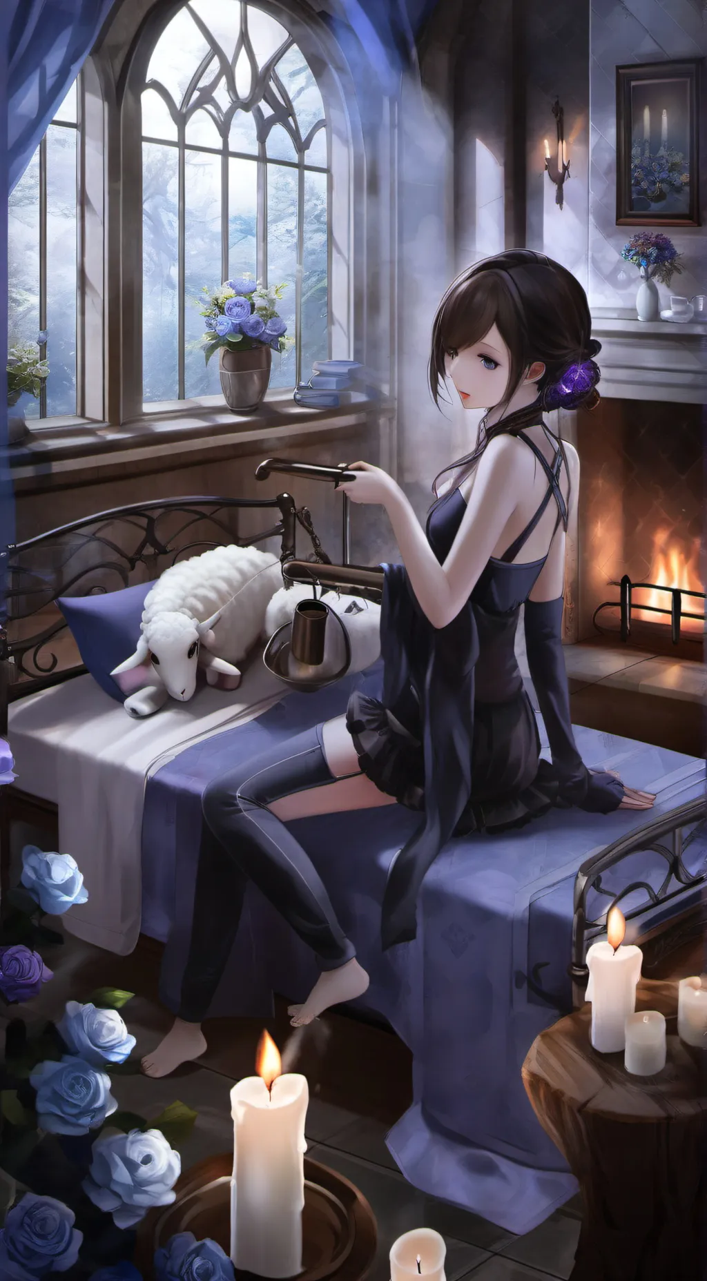 ai character: Nerida Kyla chena  background