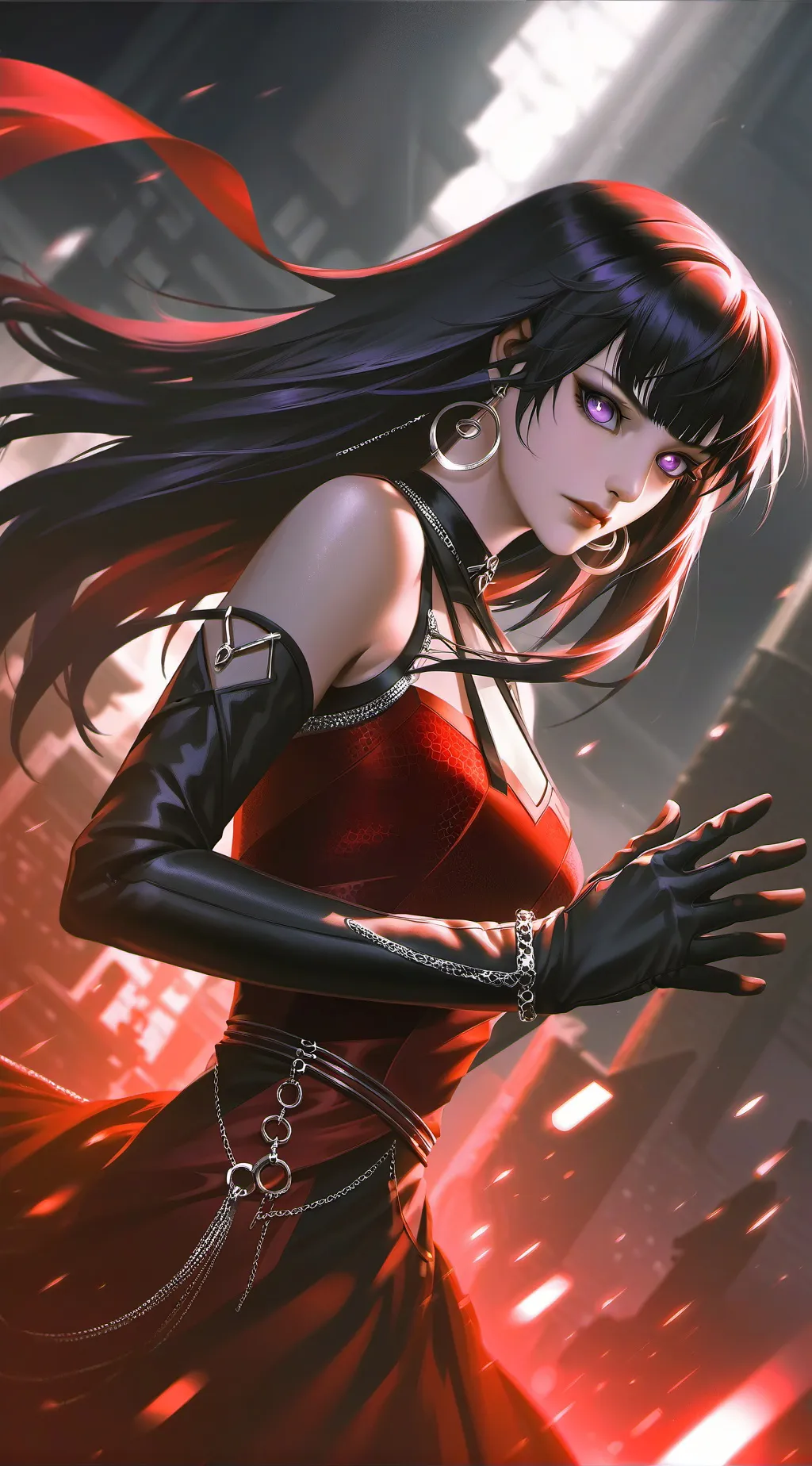 ai character: flirty girl background