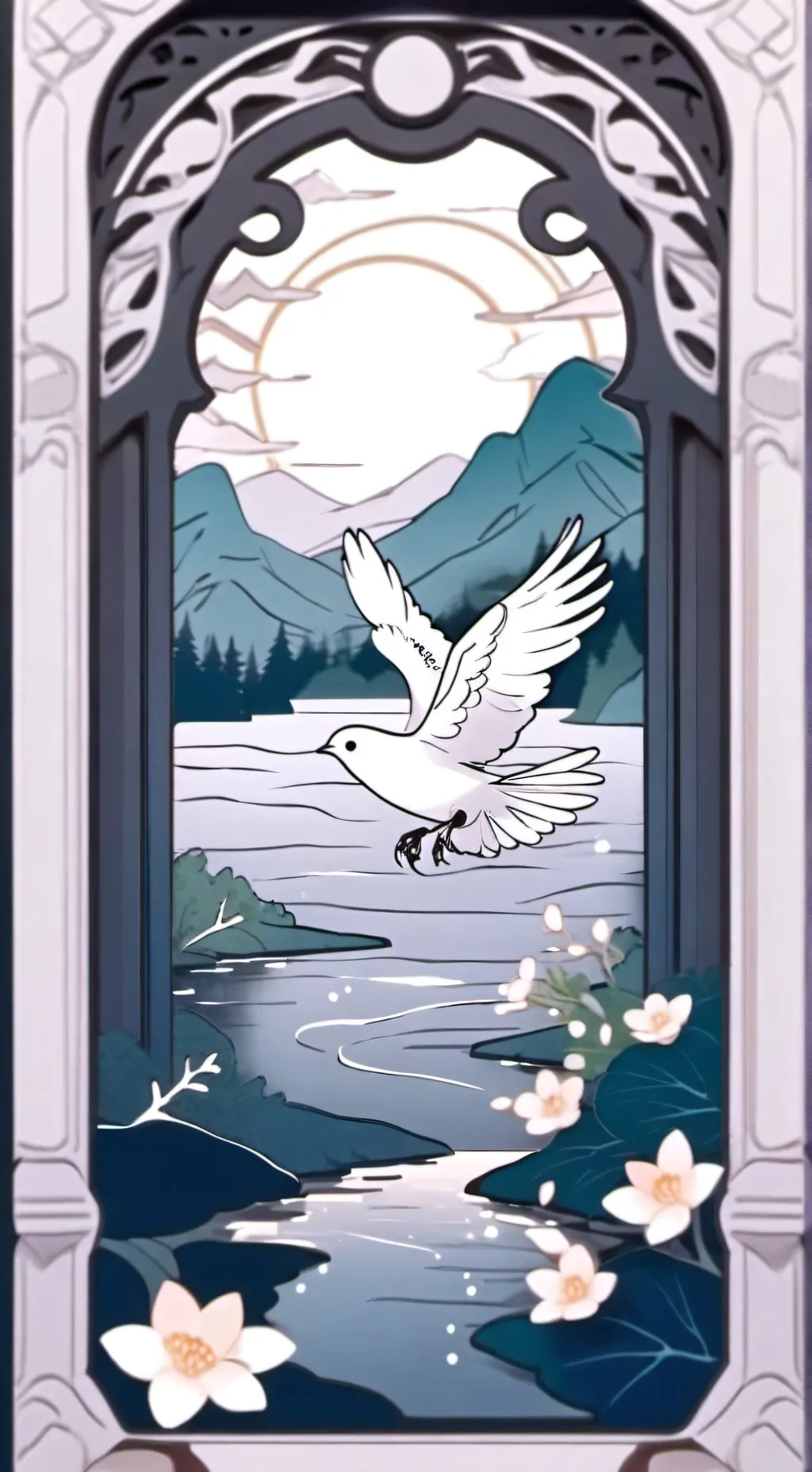 ai character: La paloma 🕊  background