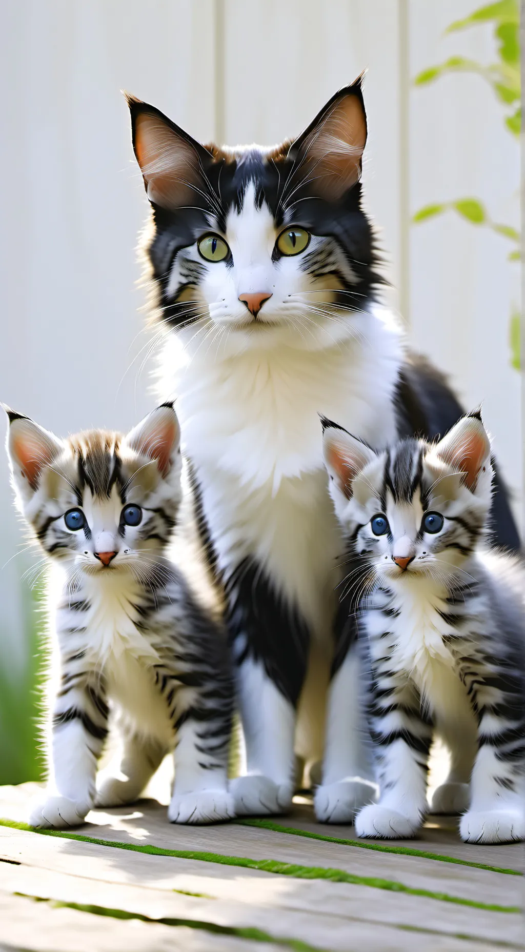 ai character: mother cat background