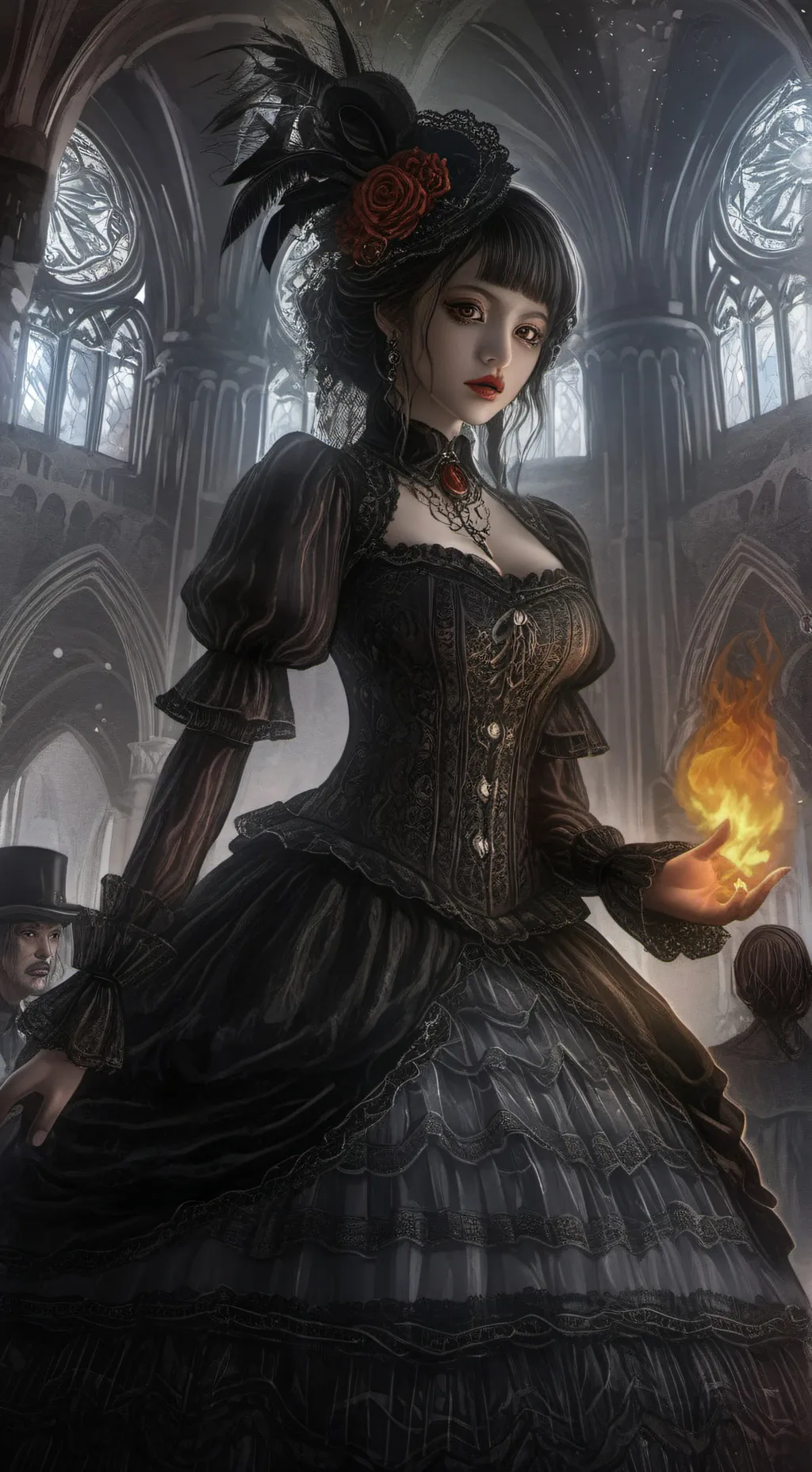 ai character: Rose background
