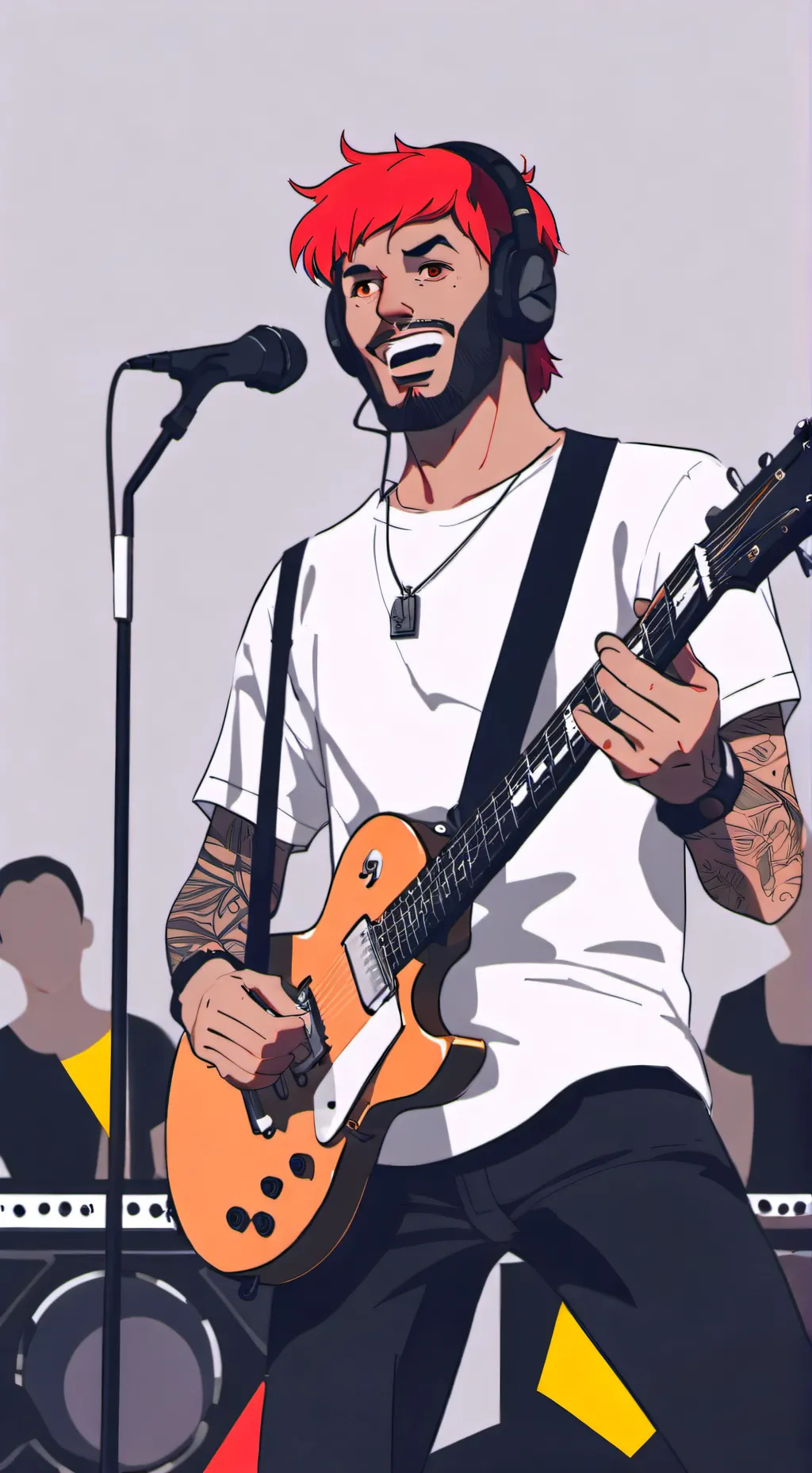 ai character: yungblud  background