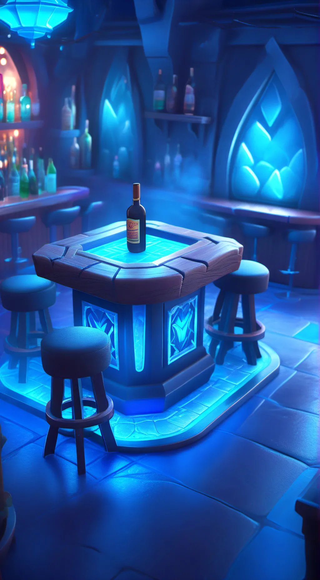 ai character: 🍺Bff bar hangout background