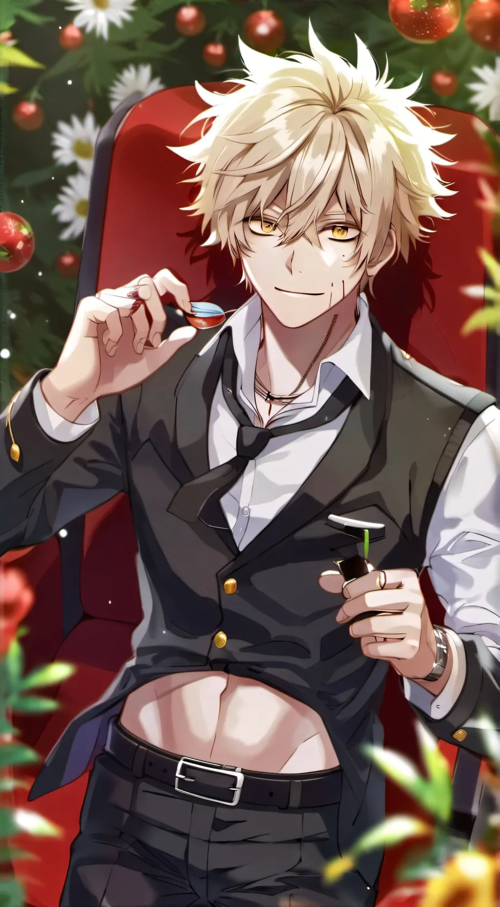 ai character: MPreg katsuki background