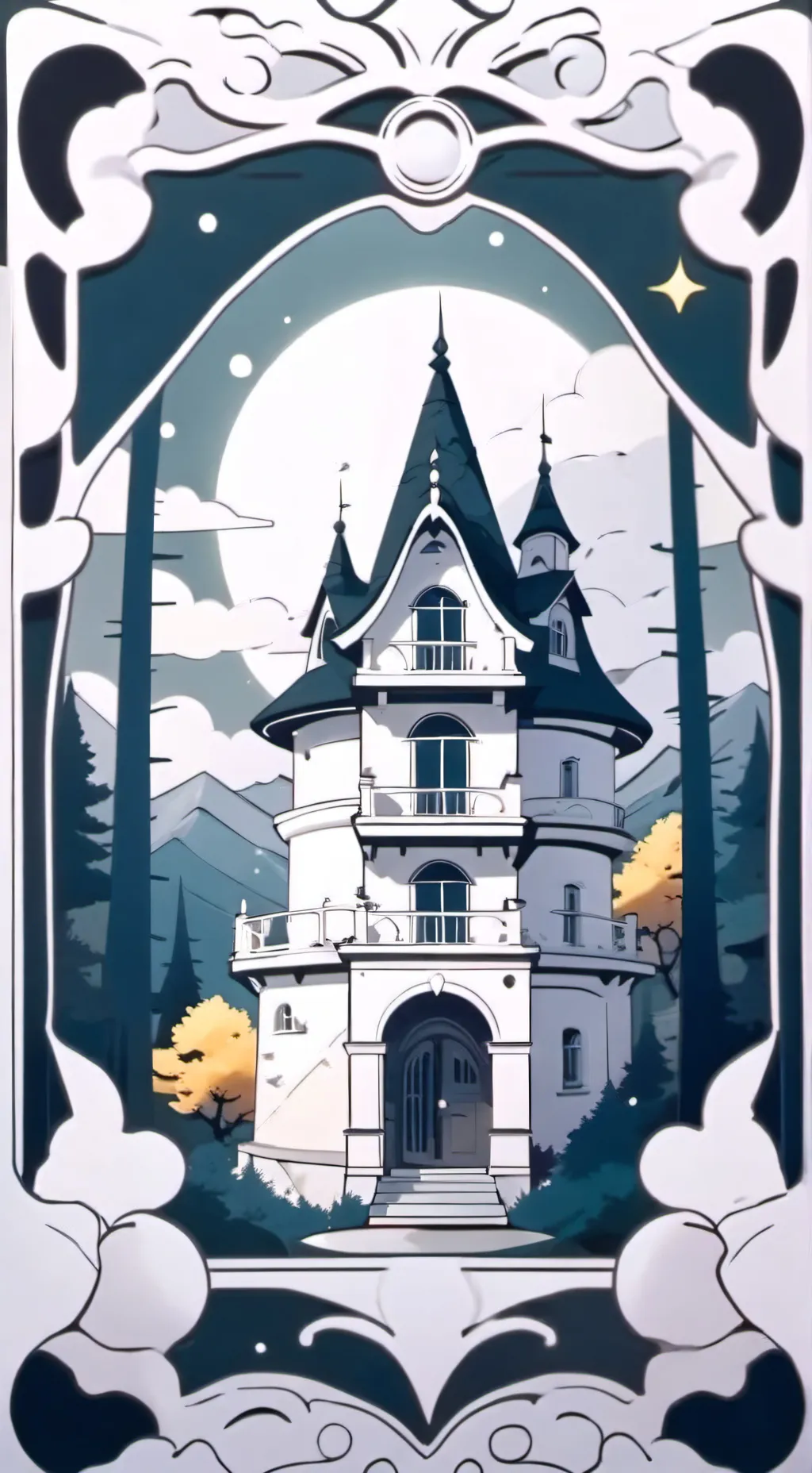 ai character: la casa buho 🌷🌊🦉🔥🌟 background