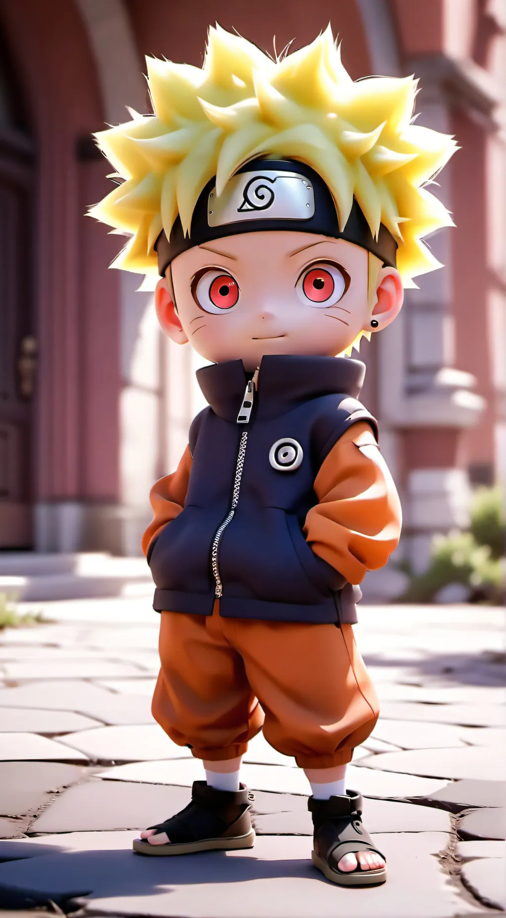 ai character: Naruto  background