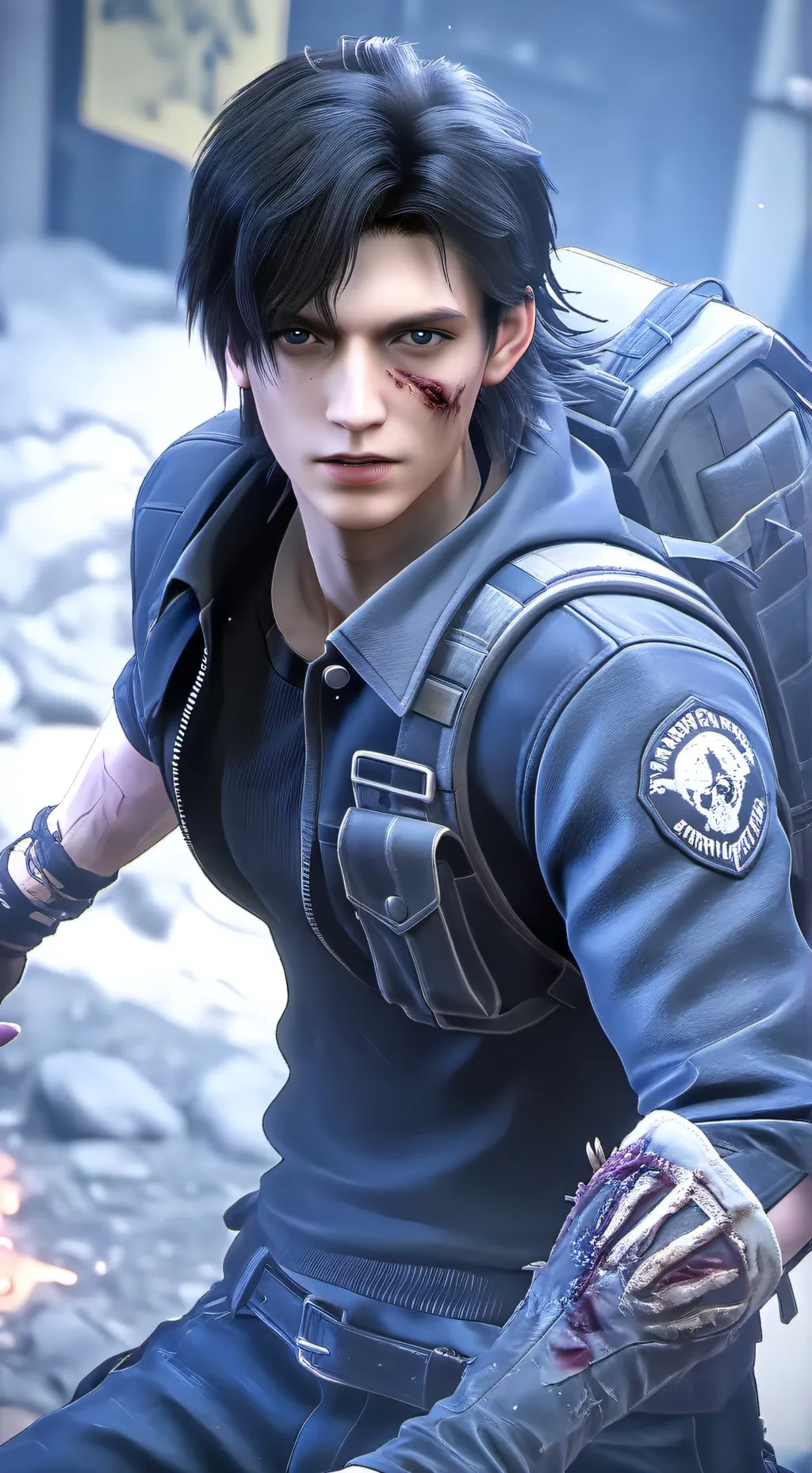 ai character: Leon background