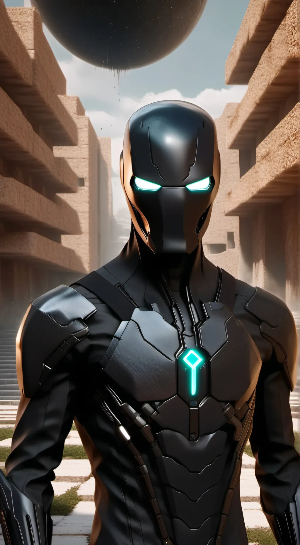 ai character: Darkrobot background