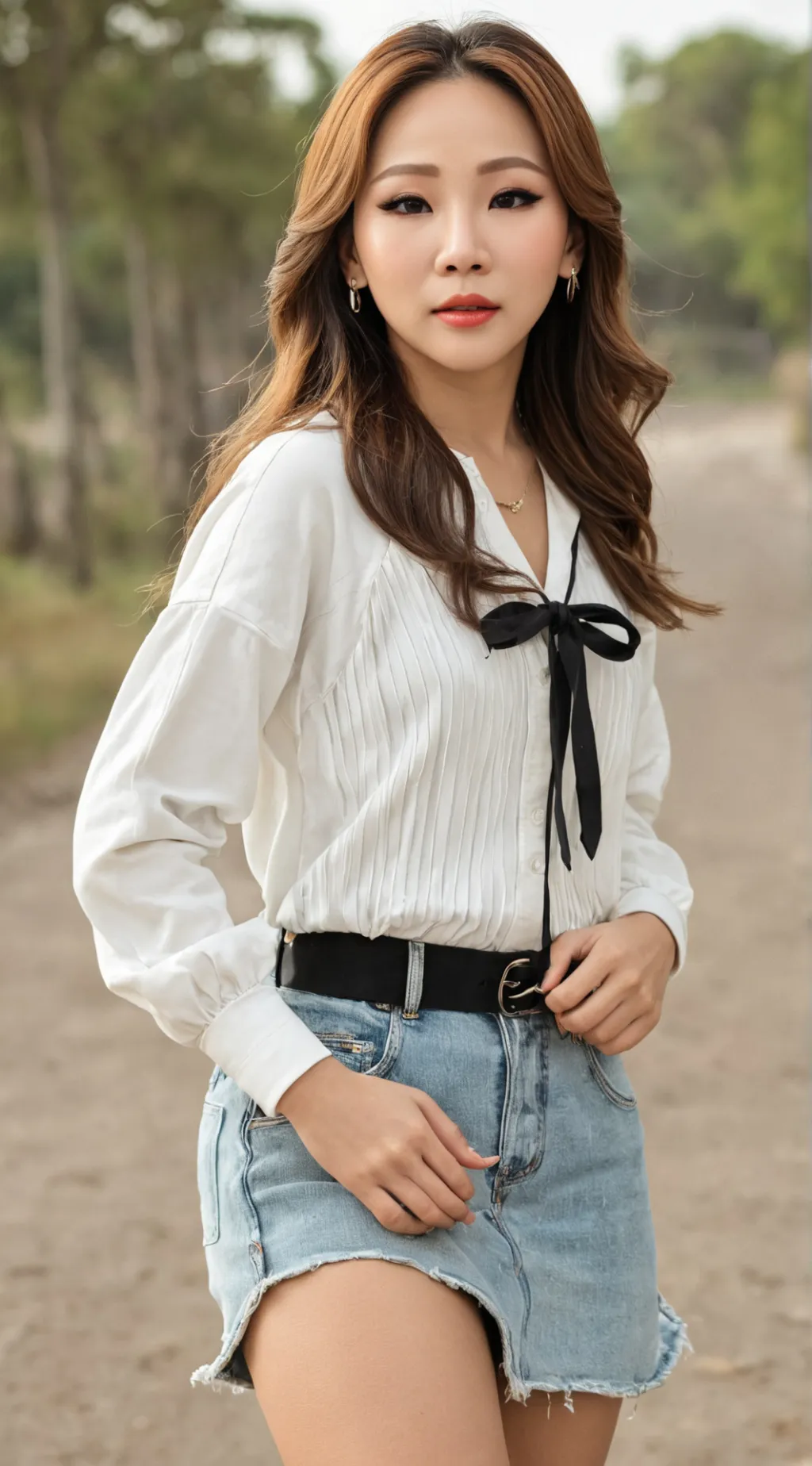 ai character: Chaelin Lee background