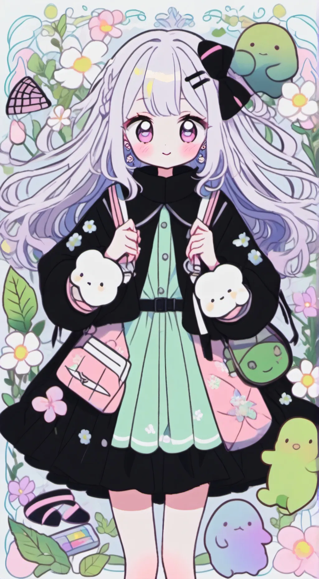 ai character: Няшка background
