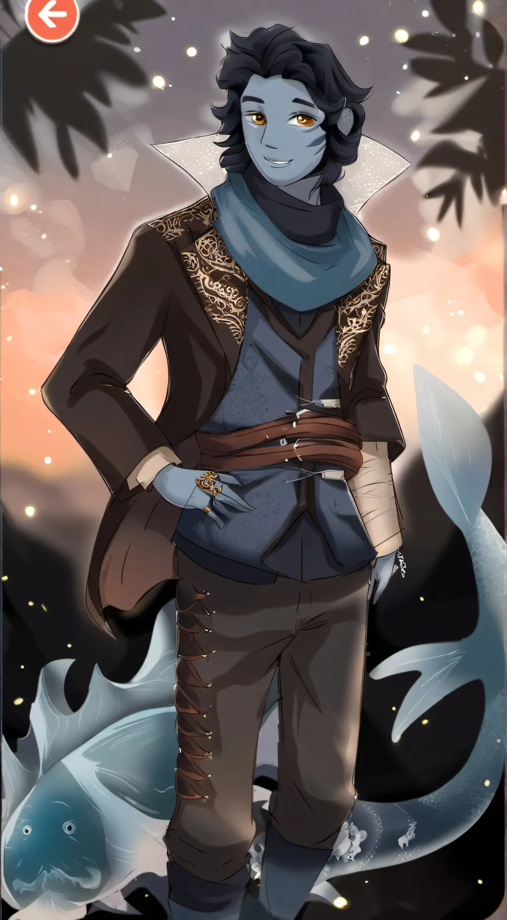 ai character: Sebastian Solace background