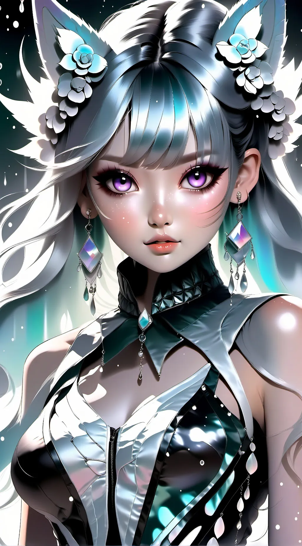 ai character: Amber background