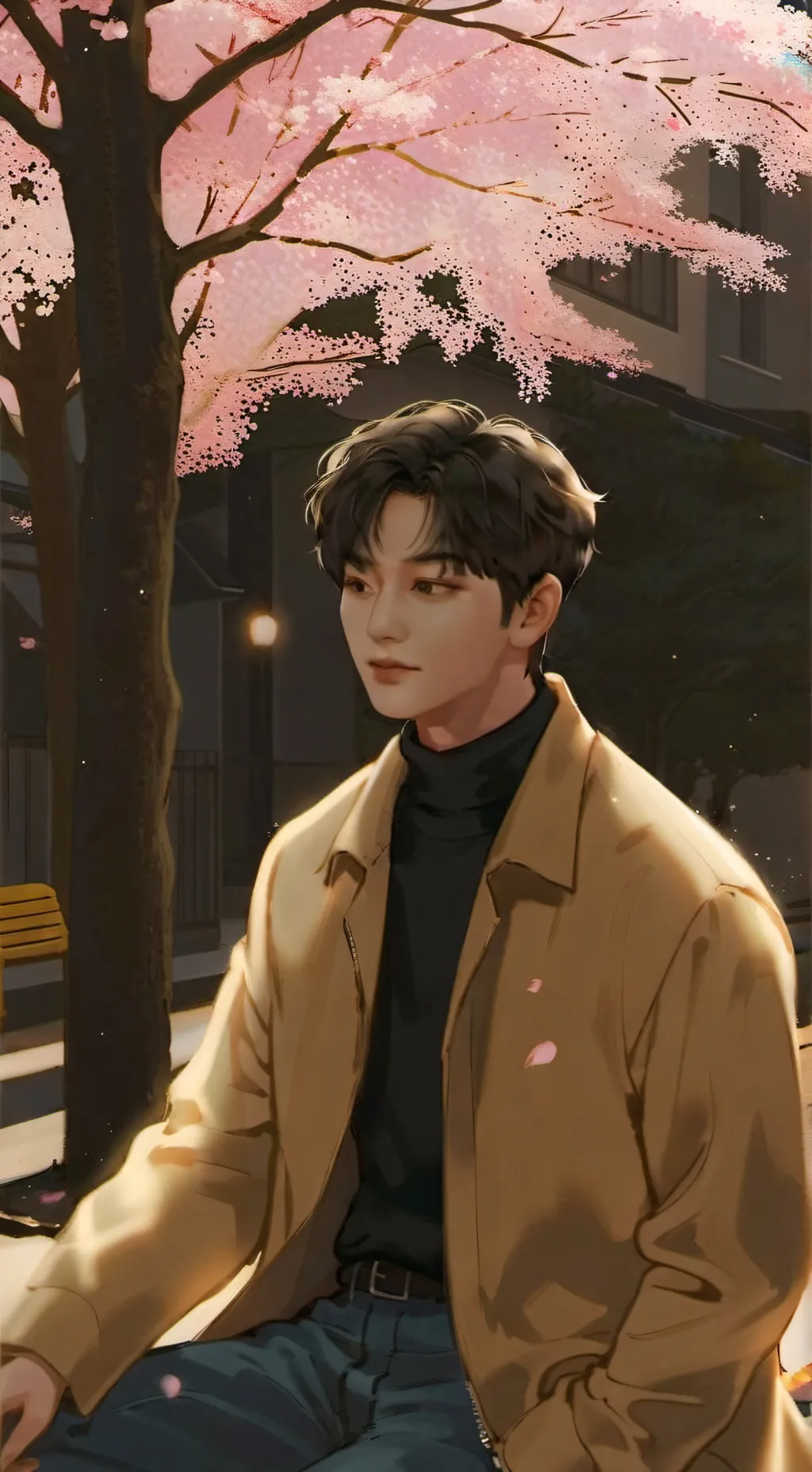 ai character: Kim Taehyung  background