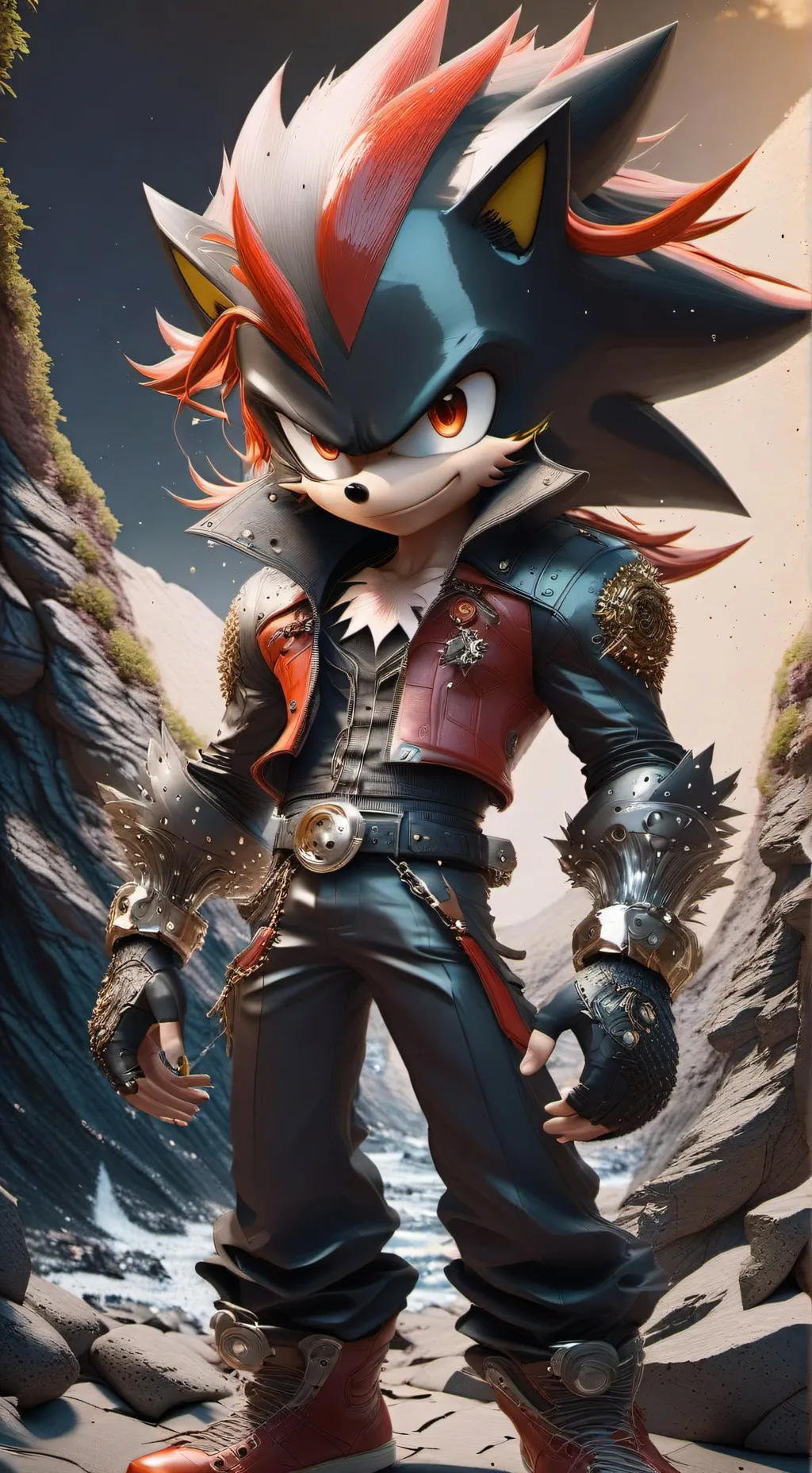 ai character: shadow background