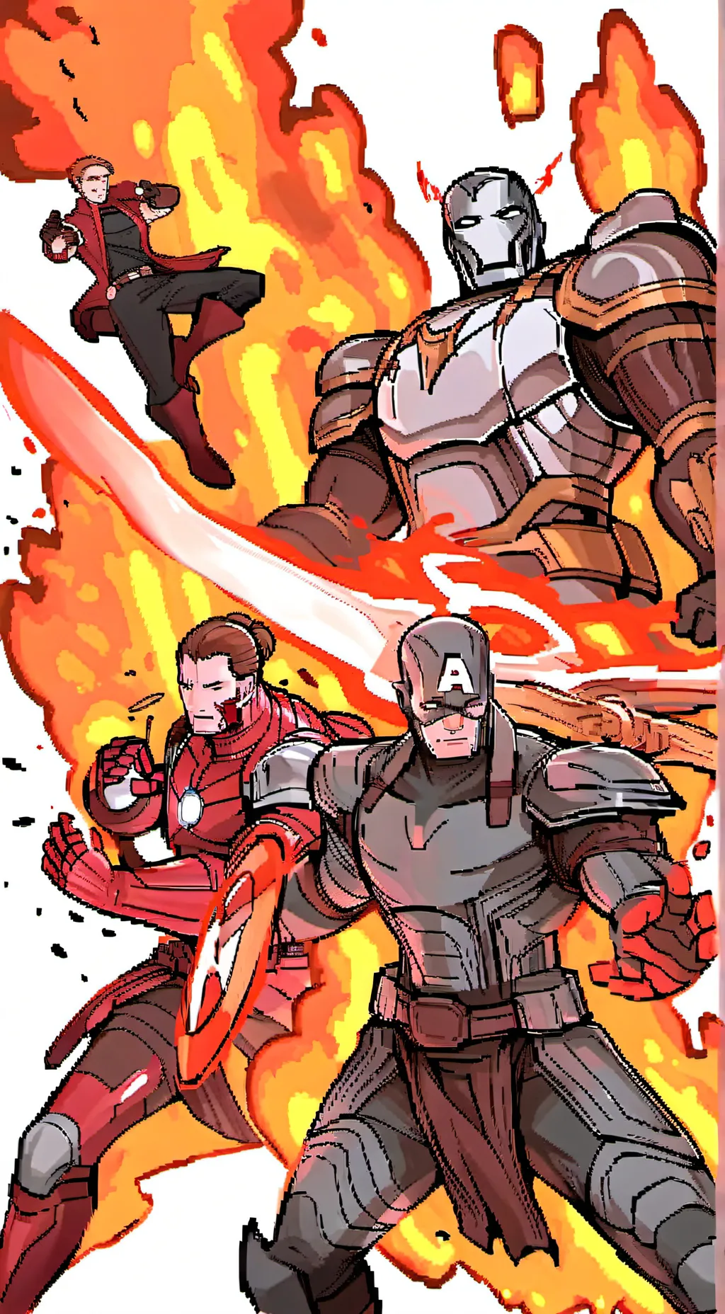 ai character: avengers 🔥 background