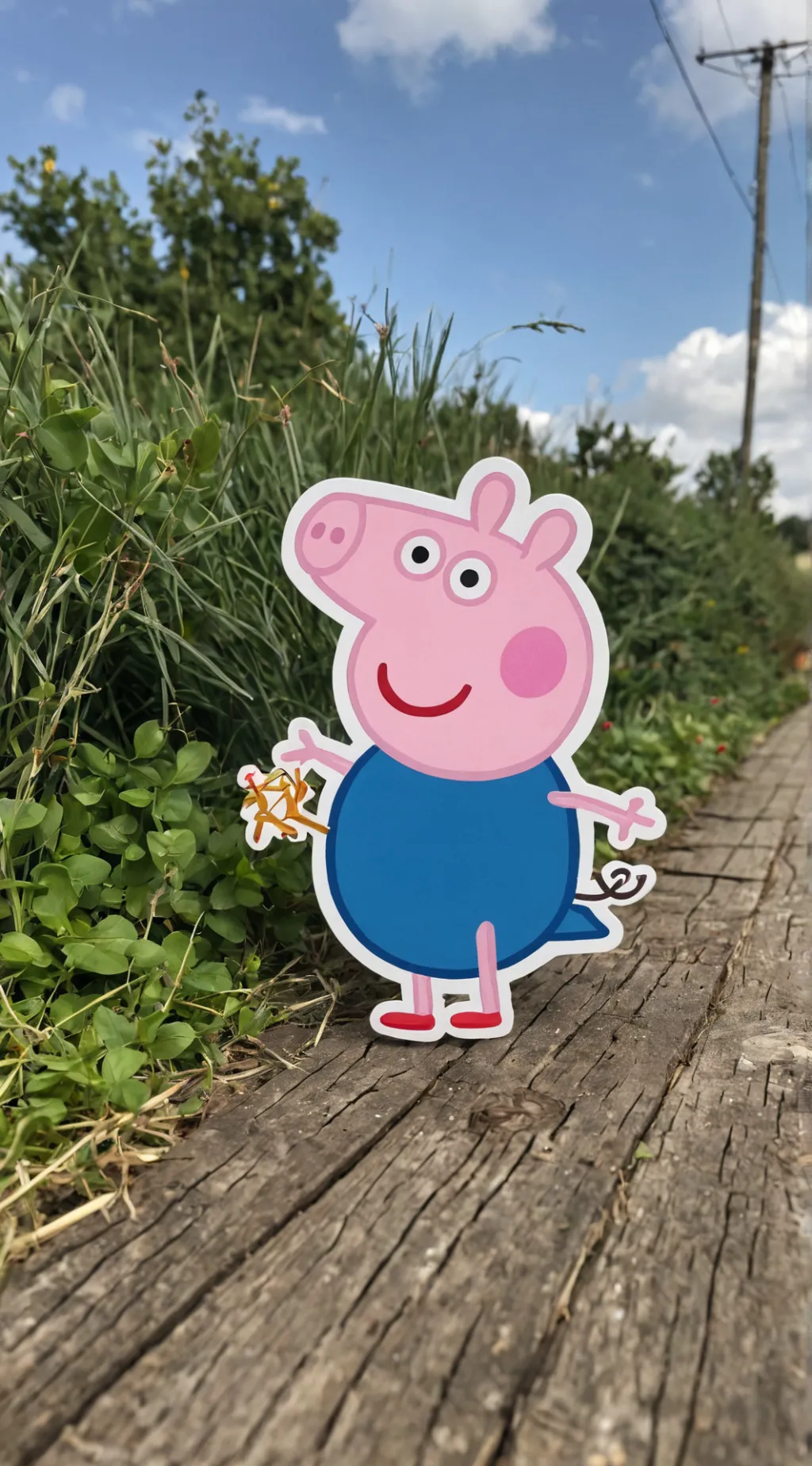 ai character: Peppa Pig Movie 3 background