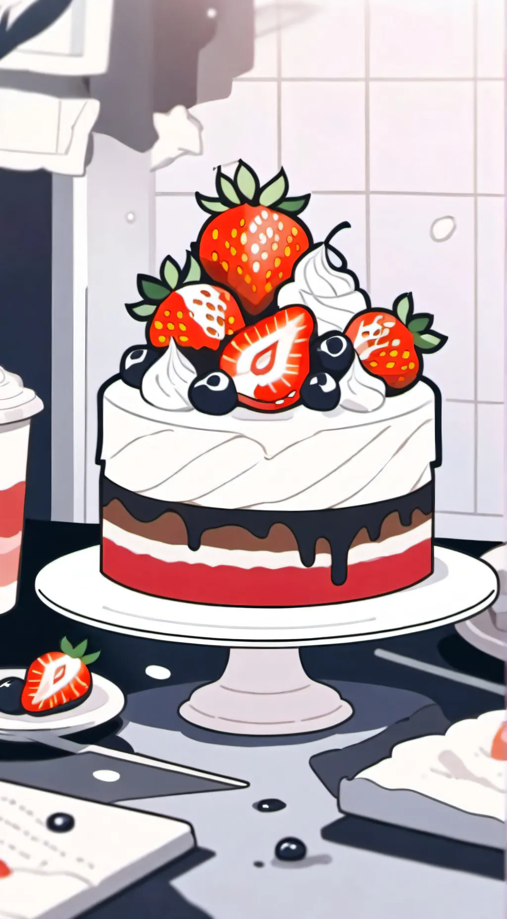 ai character: dandys workd background