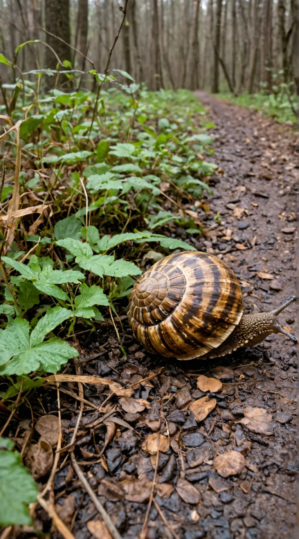 ai character: helix aspersa 🐌 background