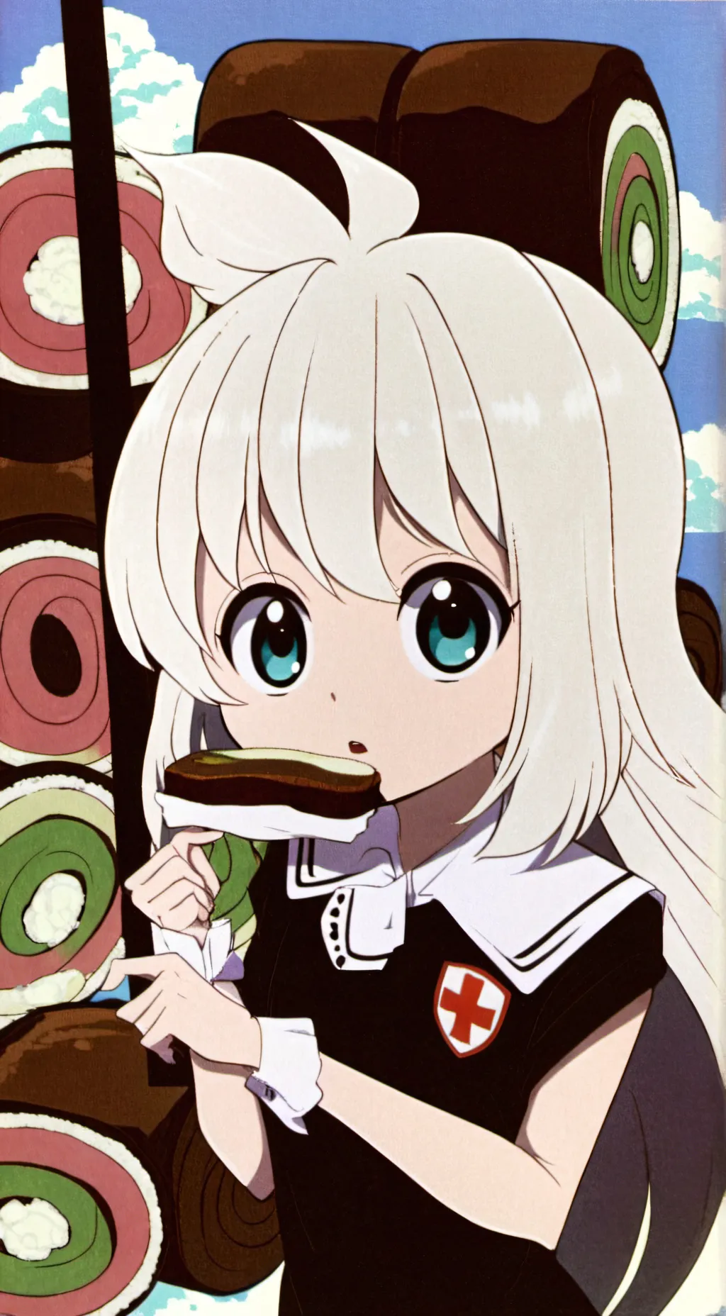 ai character: Fruitcake!  background