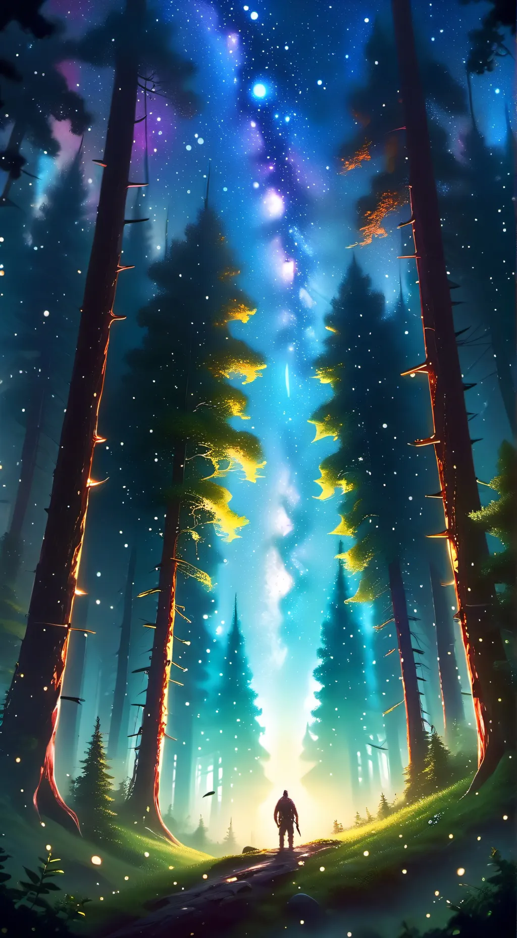 ai character: CH camping trip background