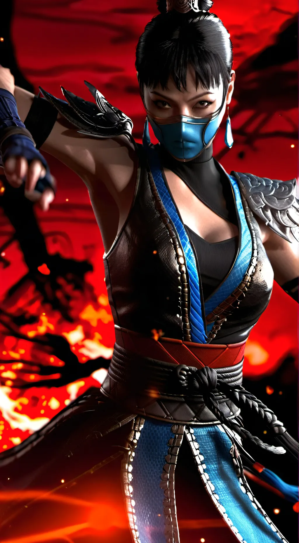ai character: Kitana  background