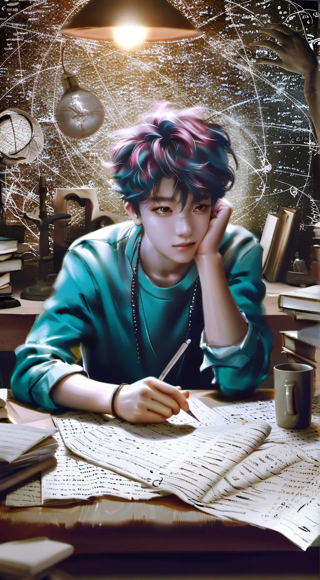 ai character: sigma boy background