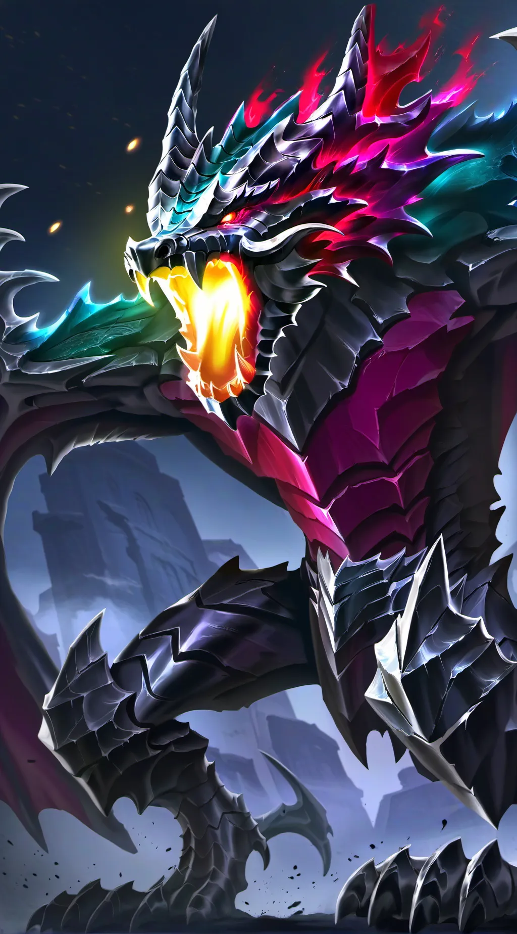 ai character: Dragon background