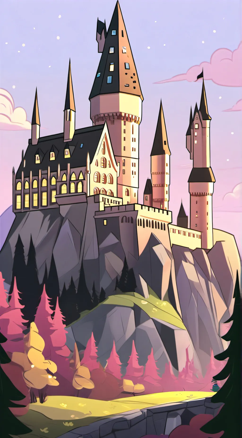 ai character: Hogwarts :What if background