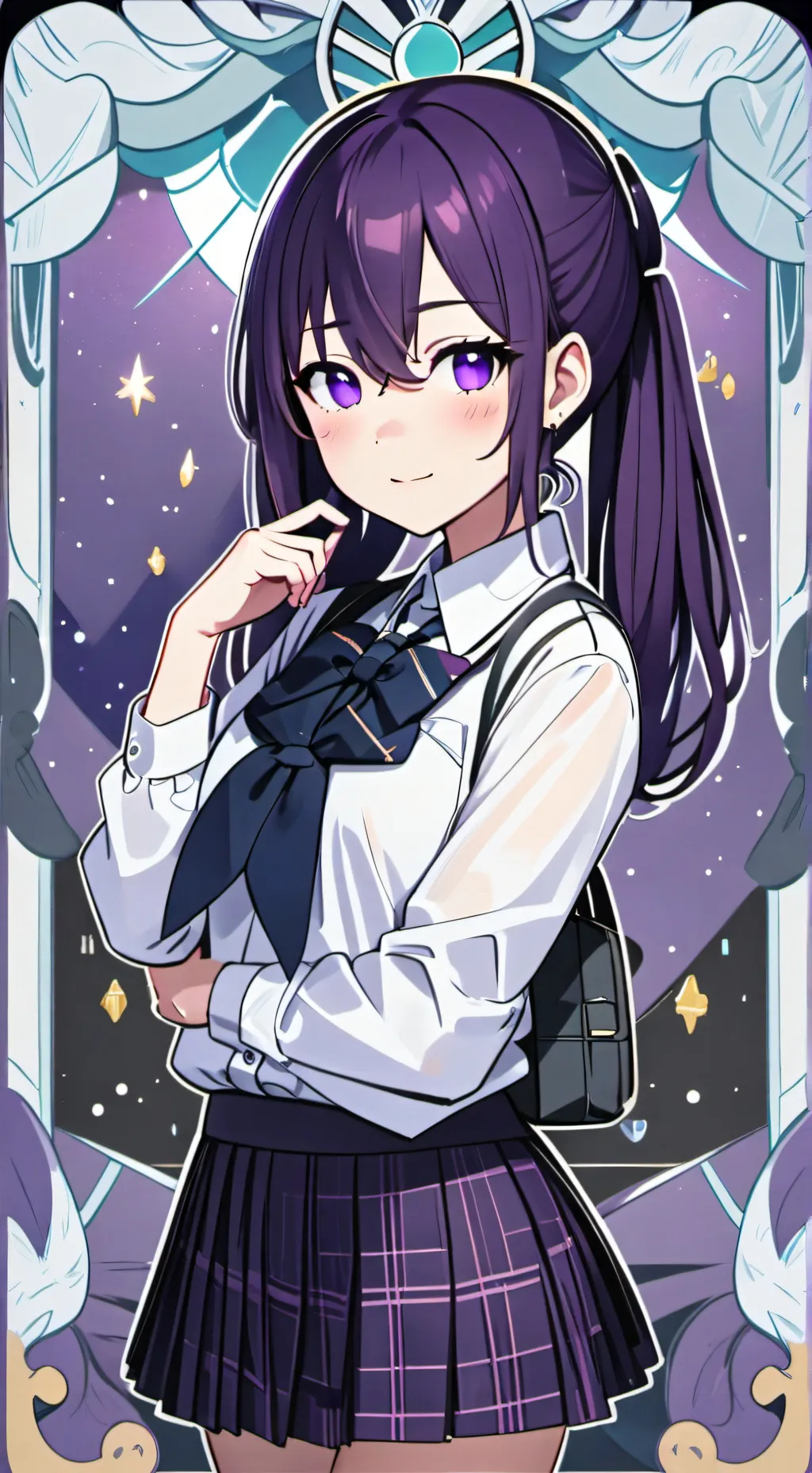 ai character: Chika homura background